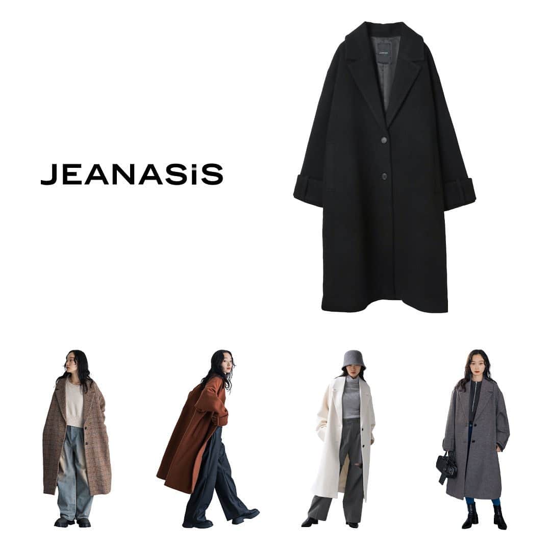 ジーナシスのインスタグラム：「・ ◆JEANASIS RECOMMEND OUTER◆ ✔︎20%ポイント還元中  _____________________________________________ WEB：10/25(水)9:00-11/6(月)11:59まで お店：10/25(水)-11/5(月) ※各店営業終了まで _____________________________________________  _____________________________________________ #ウールチェスターロングコート_JS  大きな衿と袖口のデザインベルトがポイント★  メルトン仕上げで程よい厚みがあり、 フィット感があり軽くて着やすいところが◎ 程よいハリ感があるため、 着た後の形状が崩れにくいところも うれしいポイント◎ _____________________________________________  _____________________________________________ 商品詳細は製品タグ or TOPページURLよりチェック ▷▷▷ @jeanasis_official  『#ジーナスタッフスタイリング』をフォロー ▷▷▷全国のスタッフによるスタイリングを毎日更新中！ _____________________________________________  #JEANASIS #ジーナシス #ジーナシスト #ootd #fashion #tokyo #2023AW #大人カジュアル #大人シンプル #ロングコート #ロングコートコーデ」