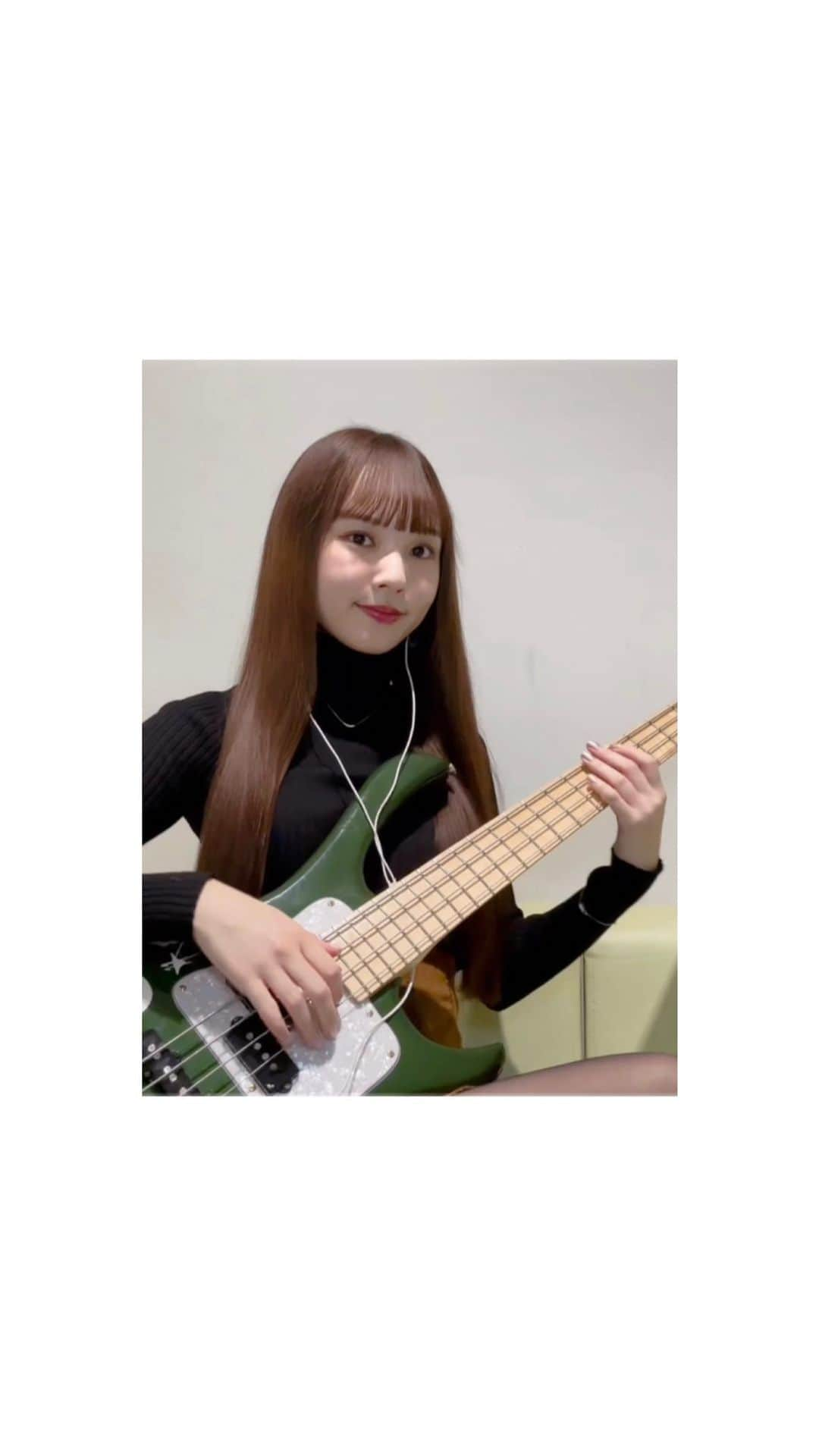 MINAのインスタグラム：「. Harder Better Faster Stronger / Daft Punk さん I played the bass💿」