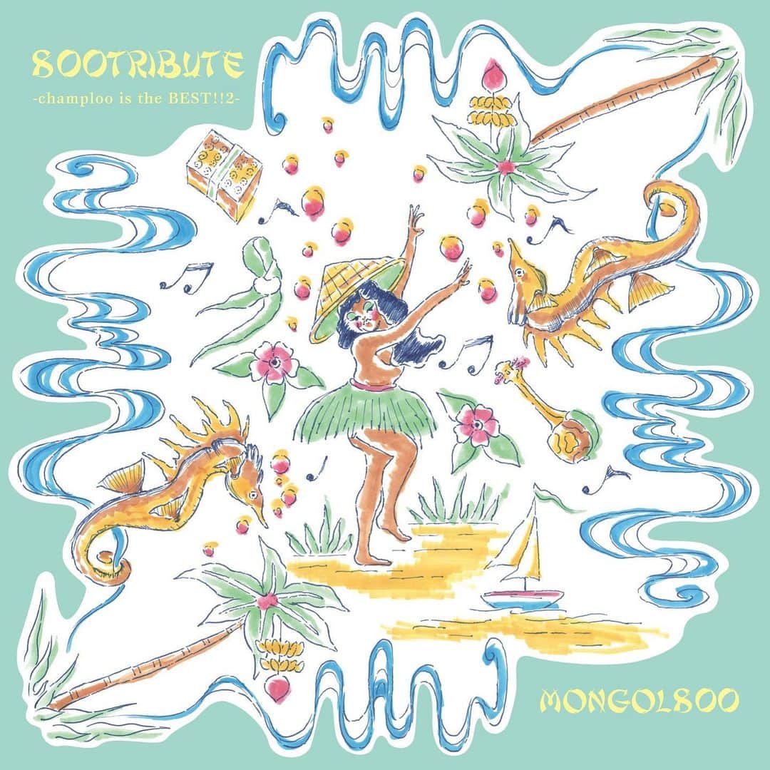 WANIMAのインスタグラム：「【本日発売】   MONGOL800トリビュートアルバム!!   『800TRIBUTE-champloo is the BEST!!2-』   「小さな恋のうた」をカバー‼︎   ▼視聴はコチラ https://wanima.lnk.to/chiisanakoinouta   #WANIMA #モンパチ #800TRIBUTE」