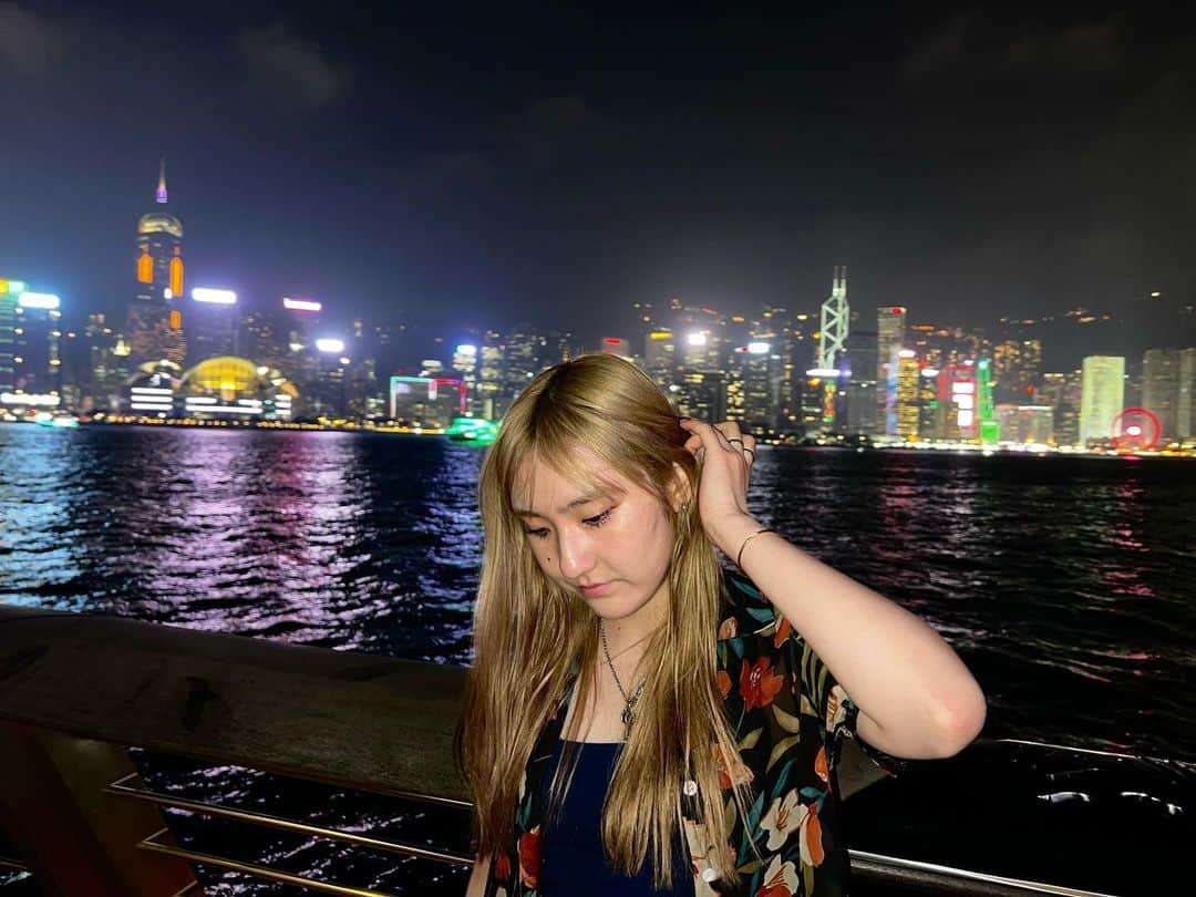 加藤美優のインスタグラム：「hong kong night〜🌃」