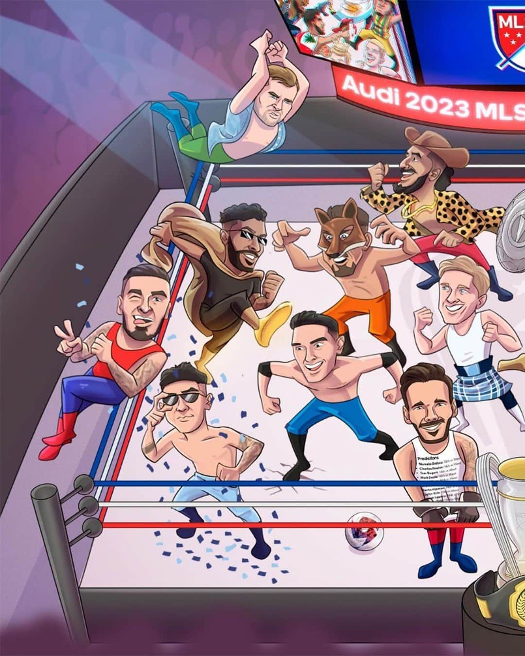 Major League Soccerのインスタグラム：「Let the royal rumble begin. 💥  The @audi MLS Cup Playoffs kick off tonight!」