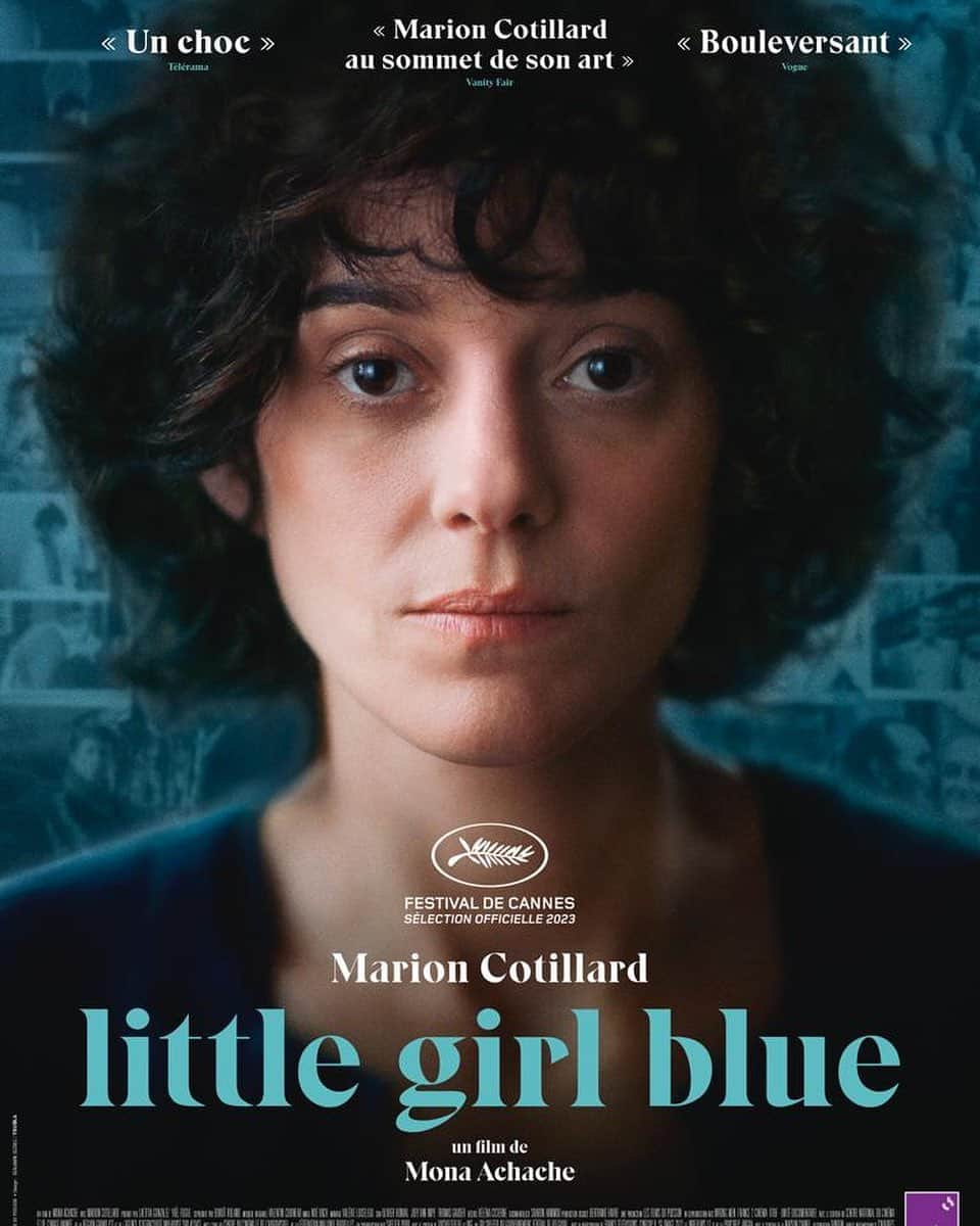 マリオン・コティヤールのインスタグラム：「Voici «LITTLE GIRL BLUE»   J’ai adoré faire ce film, cela restera une des plus puissantes expériences que j’ai eu la chance de vivre au cinéma.   Réalisé par @monaachache  Au cinéma le 15 novembre @filmsdupoisson @tandem.films  @charadesfilms  @lepublicsystemecinema」