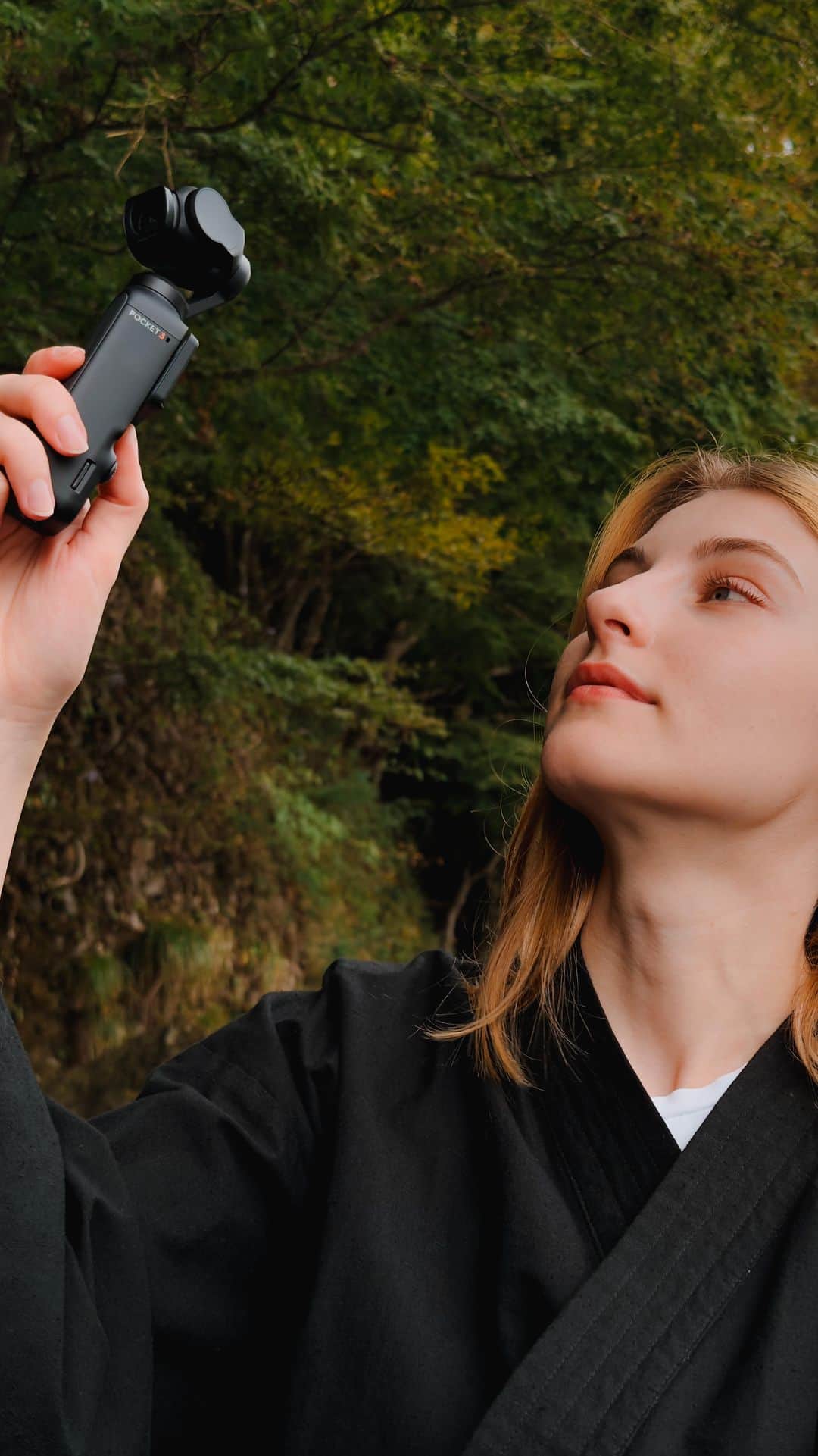 大川優介のインスタグラム：「Finally! 遂にOsmo Pocket 3が登場！  shot on DJI Osmo Pocket 3 Special thanks @djiglobal @dji_japan #pr   A video by @yusukeokawa  model @_vivi__iviv_   #dji #djijapan #kyoto #cinematic #vlog #osmopocket3 #djiglobal」