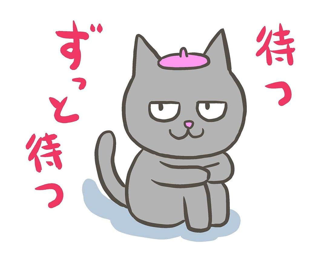 市川ヒロシのインスタグラム：「ここ最近のねこちゃんイラスト シリーズ  そろそろLINEスタンプ 作らんとな。。」