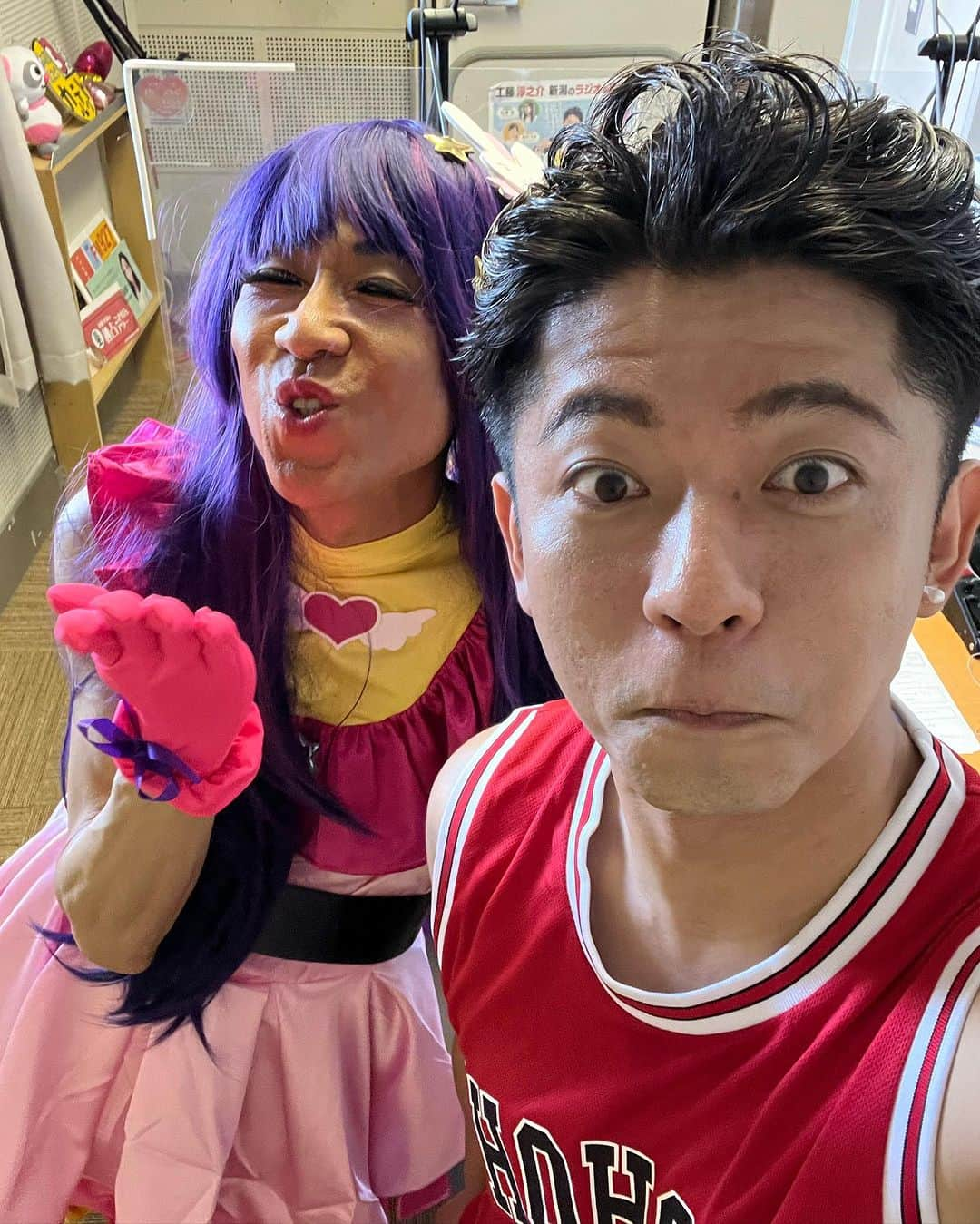 工藤淳之介さんのインスタグラム写真 - (工藤淳之介Instagram)「恒例のカルテット水曜日のハロウィーン、楽しんで頂けたでしょうか🤣？ 今年はこうなりました！笑　皆さんの予想は当たりましたか？  お聴き逃しの方はradikoのタイムフリーでぜひー！  #コスプレ #コスプレ撮影 #推しの子 #星野アイ #slamdunk #宮城リョータ #星野アイコスプレ #宮城リョータ風パーマ #bsn #アナウンサー #3時のカルテット #恒例企画 #工藤淳之介」10月25日 22時37分 - kudojun_nosuke_bsn