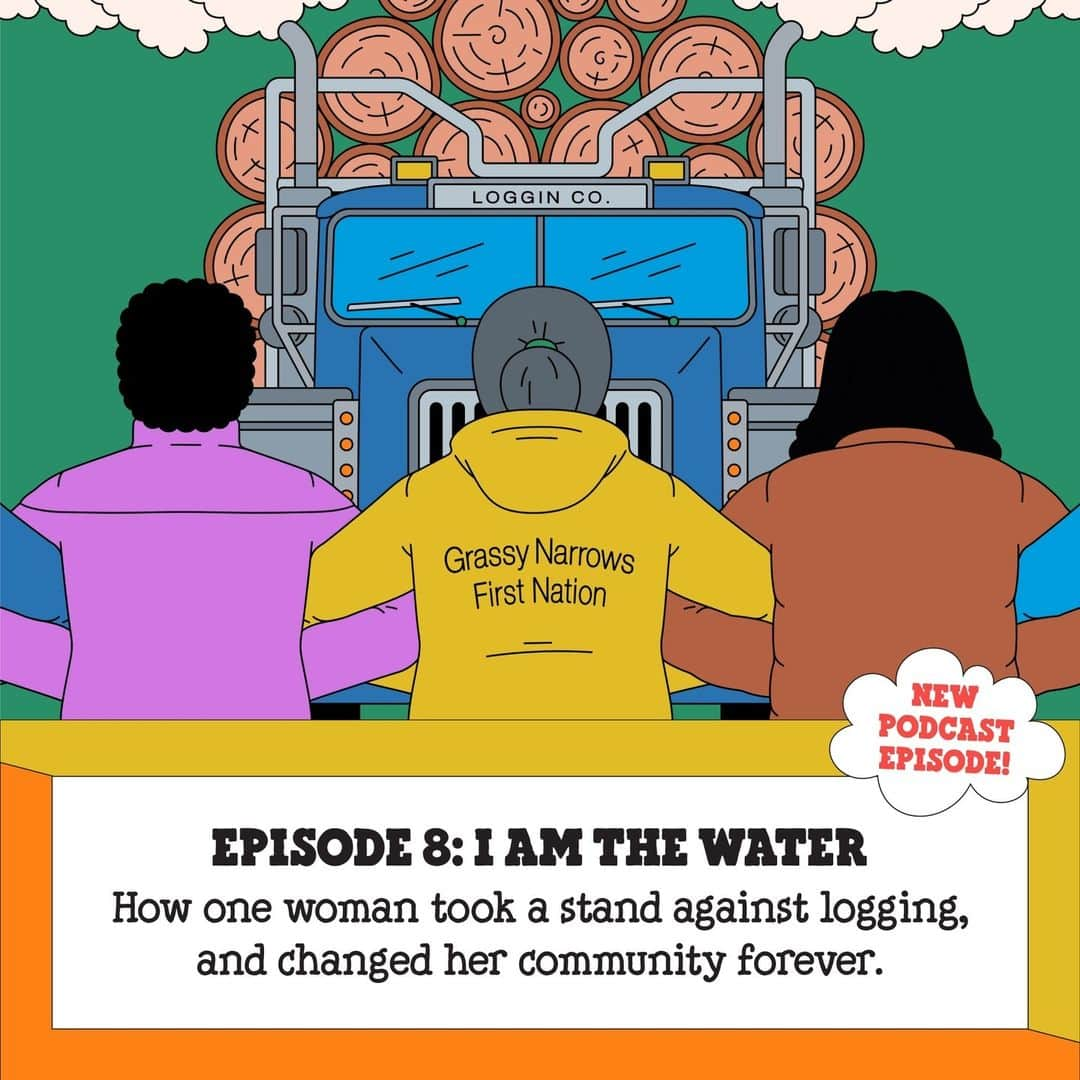 Ben & Jerry'sのインスタグラム：「In 2002, three young Indigenous people dropped a tree across a major logging road and changed their community forever. Hear the full story about Grassy Narrows and reconnecting to the lands and waters that shape us on the latest episode of the Into the Mix podcast. Link in our bio! 🎧」