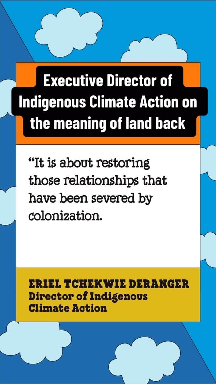 Ben & Jerry'sのインスタグラム：「Indigenous Climate Action Executive Director, Eriel Tchekwie Deranger on the meaning of land back. Listen to the full story on the latest episode of the Into The Mix podcast! Link in our bio. #benandjerrys #landback #intothemixpod」