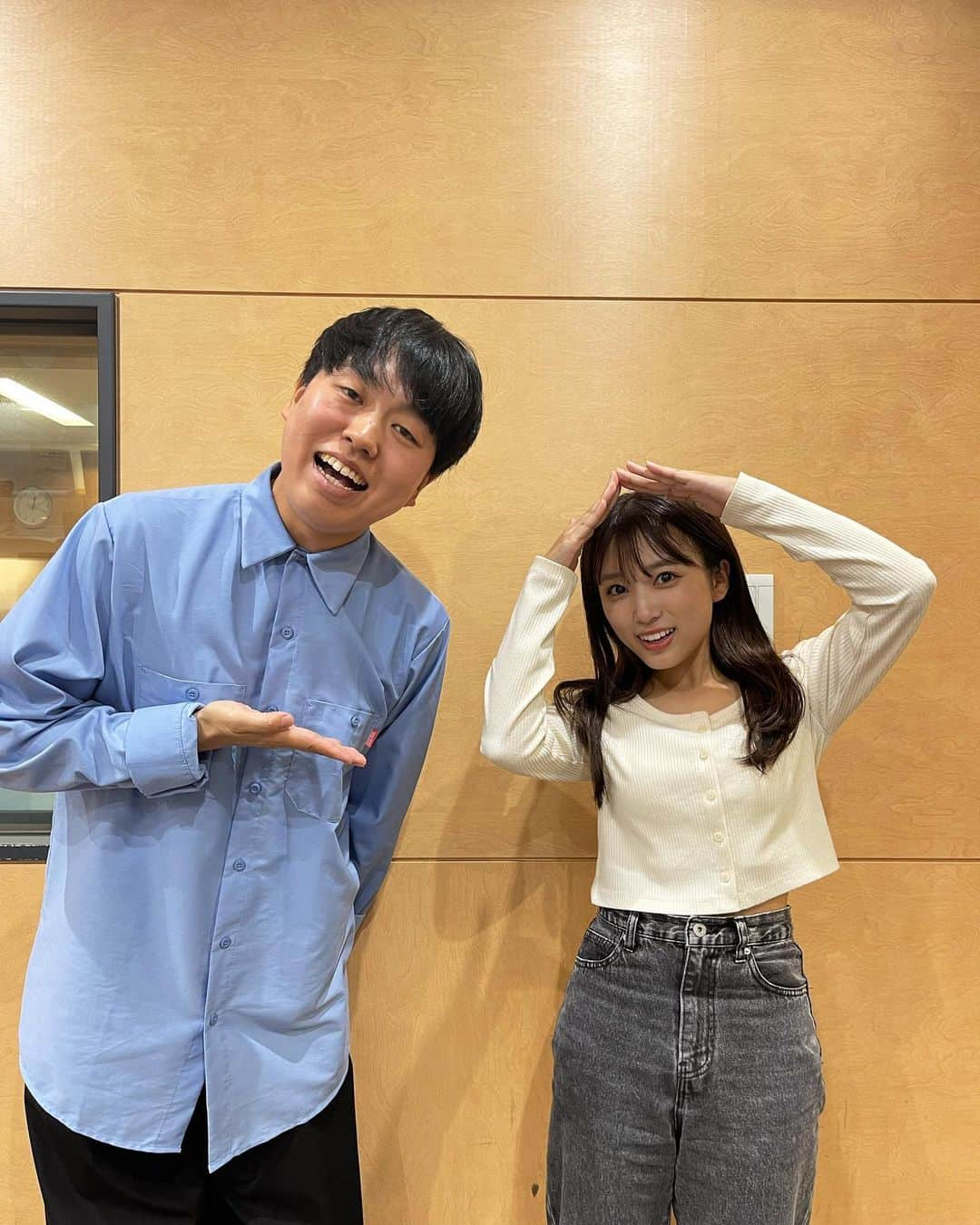 かみちぃさんのインスタグラム写真 - (かみちぃInstagram)「先週、矢吹奈子さんのレコメンにお邪魔しました！！ IZ*ONEで見てた奈子ちゃん！ スリムクラブ真栄田さんのモノマネ伝授させて頂きました！」10月26日 9時07分 - kamichii_gerrardon