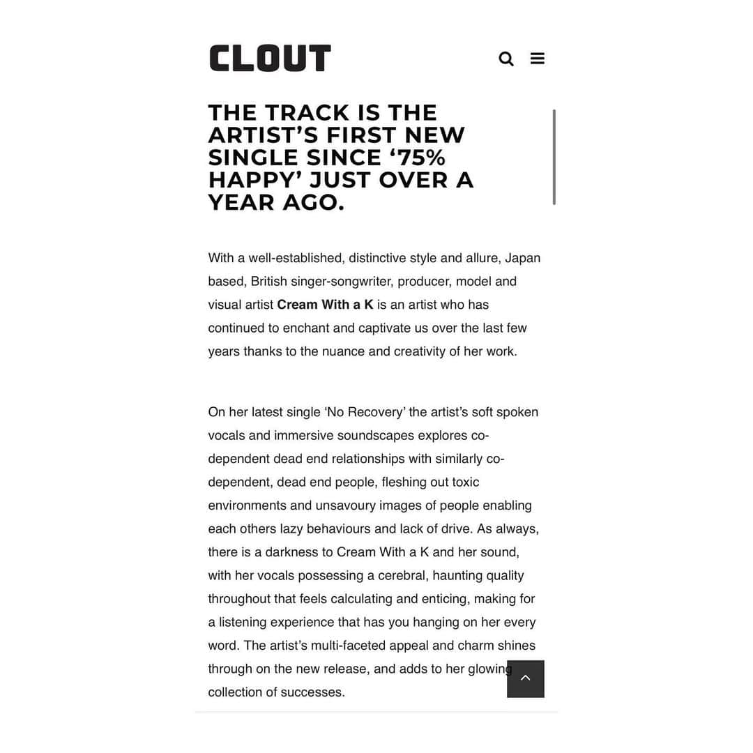 リアンヌさんのインスタグラム写真 - (リアンヌInstagram)「So I literally just got back to Tokyo for some business 👩‍💼 and…I’m currently on bus from the airport reading this really cool feature article that @realrealclout wrote about “No Recovery”.  It’s really insightful, sharp and beautifully written so I would really love for you to go check it out! (I will link it in my stories rn and I’ll also post it on my website once I’m settled back in) thanks so much Clout! I’m grateful for the support and kind words from people that really ”get” the music🐭💪  Photography by @masaakisasaki_  Clothes by @_____310yaiya_」10月26日 9時38分 - cream_with_a_k