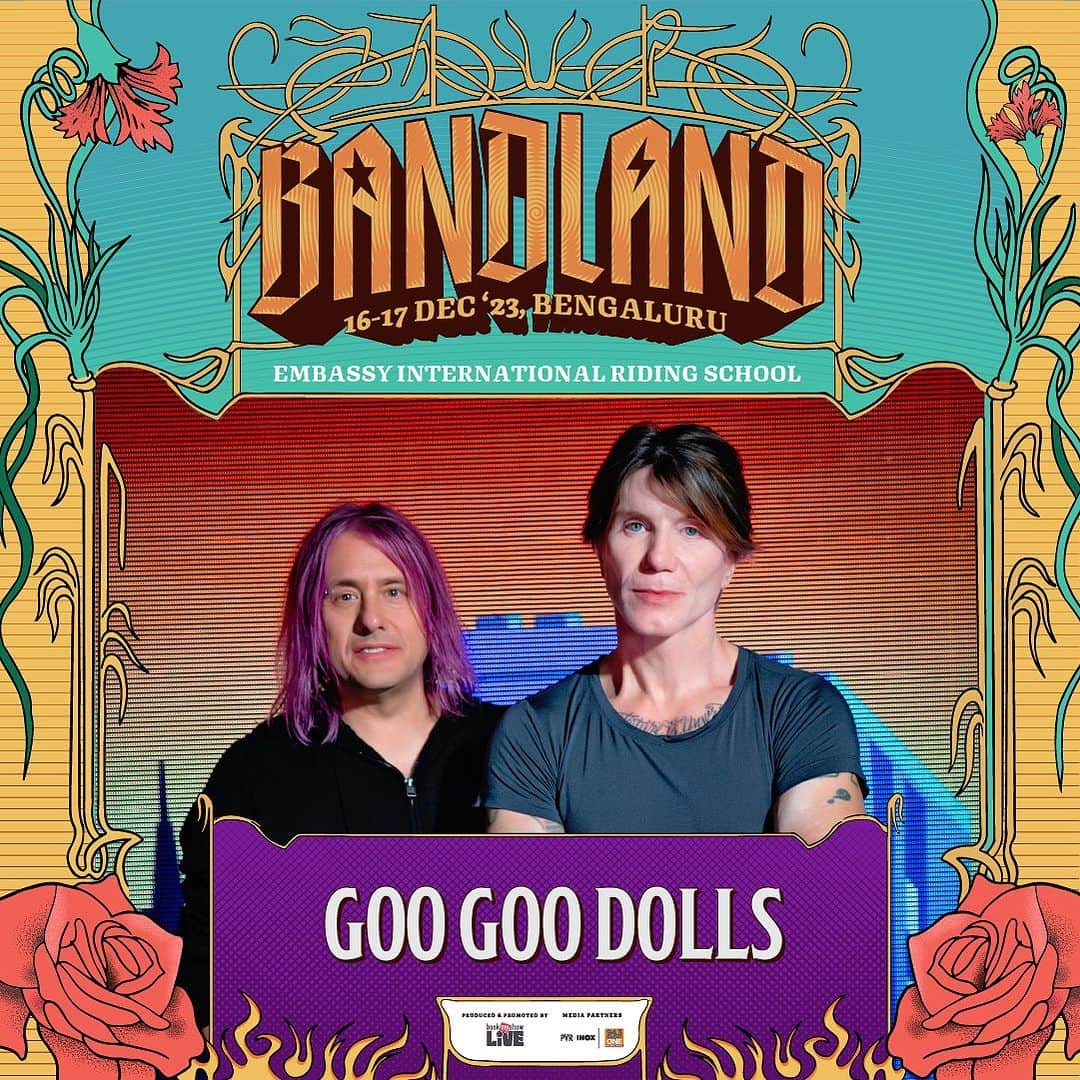 グー・グー・ドールズのインスタグラム：「We're coming to India for the first time ever this December !! We hope to see you at @bandland.in 2023, happening December 16-17 in Bengaluru. Tickets are on sale now at bandland.in.」