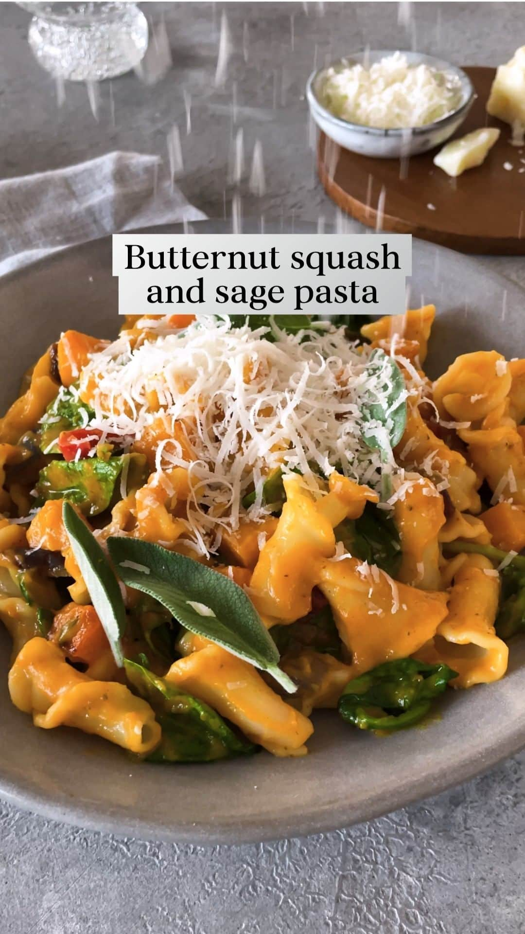 Tesco Food Officialのインスタグラム：「Only the finest expert pasta makers create our Tesco Finest Gigli, so you can up your pasta game for World Pasta Day! Lavish it in butternut squash and sage sauce for an autumnal flavour-thon. Head to the link in bio for the full recipe.」