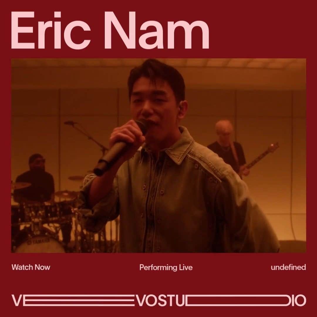 Vevoのインスタグラム：「Last month, @ericnam released his 'House on a Hill' album. He stopped by our studio for a live performance of "undefined" from the project. Watch it now and join him on his world tour!  ⠀⠀⠀⠀⠀⠀⠀⠀⠀ ▶️ [Link in bio]」