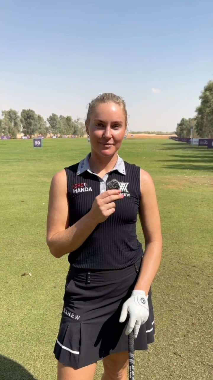 チャーリー・ハルのインスタグラム：「Any surprises in @charley.hull’s stock yardages? 👀  مسافات ضربات @تشارلي_هال 👀  #AramcoTeamSeries #LETgolf #SeeTheImpact  #سلسلة_بطولات_ أرامكو_للفرق #جولف_الجولة_الأوروبية_للسيدات #شاهد_الأثر」