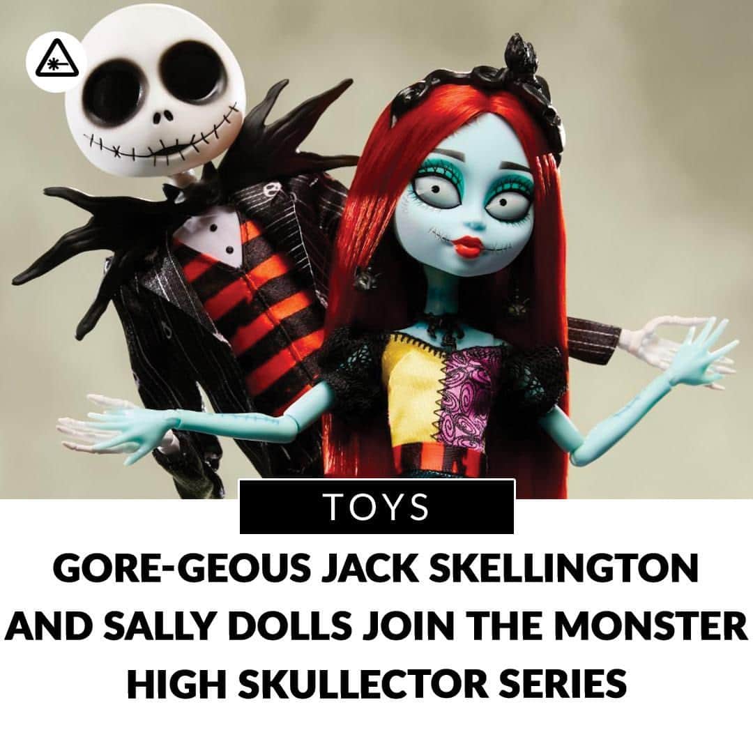 クリス・ハードウィックのインスタグラム：「Freaky and fabulous? Now you’re speaking our language. And that’s exactly why we love the Monster High Skullector series from Mattel. It reimagines horror icons through the lens of Monster High’s boospoke fashions and style  Just in time for this Halloween season, Monster High Skullector brings us The Nightmare Before Christmas‘ leading duo like we’ve never seen them before. Take a look at these hauntingly glamorous Jack Skellington and Sally dolls.  link in bio」