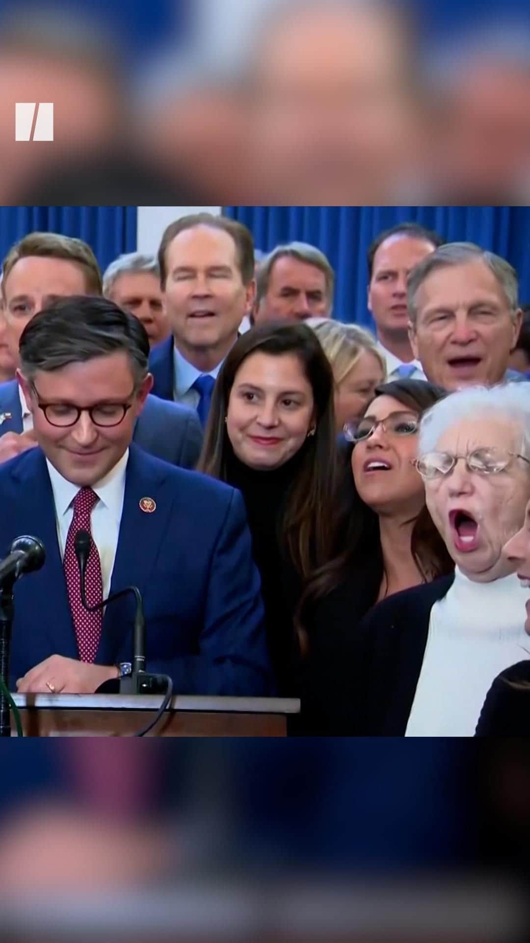 Huffington Postのインスタグラム：「House Republicans booed and jeered after a reporter asked about Donald Trump.」