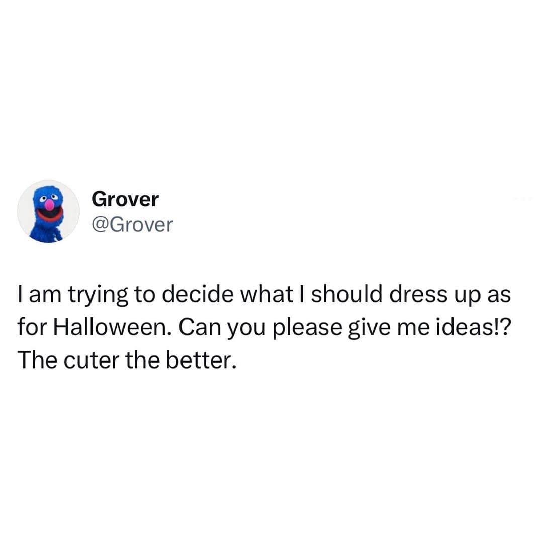 セサミストリートのインスタグラム：「Drop those cute and adorable Halloween costume ideas in the comments. ⬇️🎃👻」
