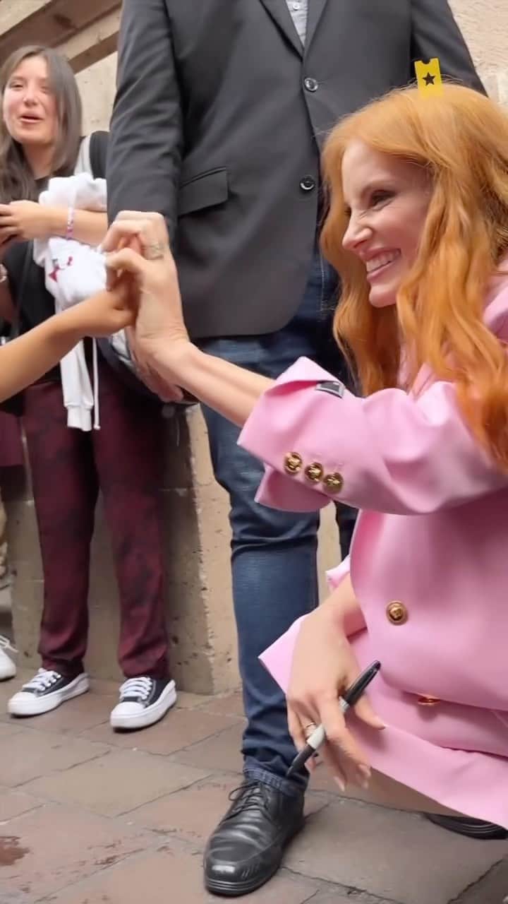 ジェシカ・チャステインのインスタグラム：「🥹💕」