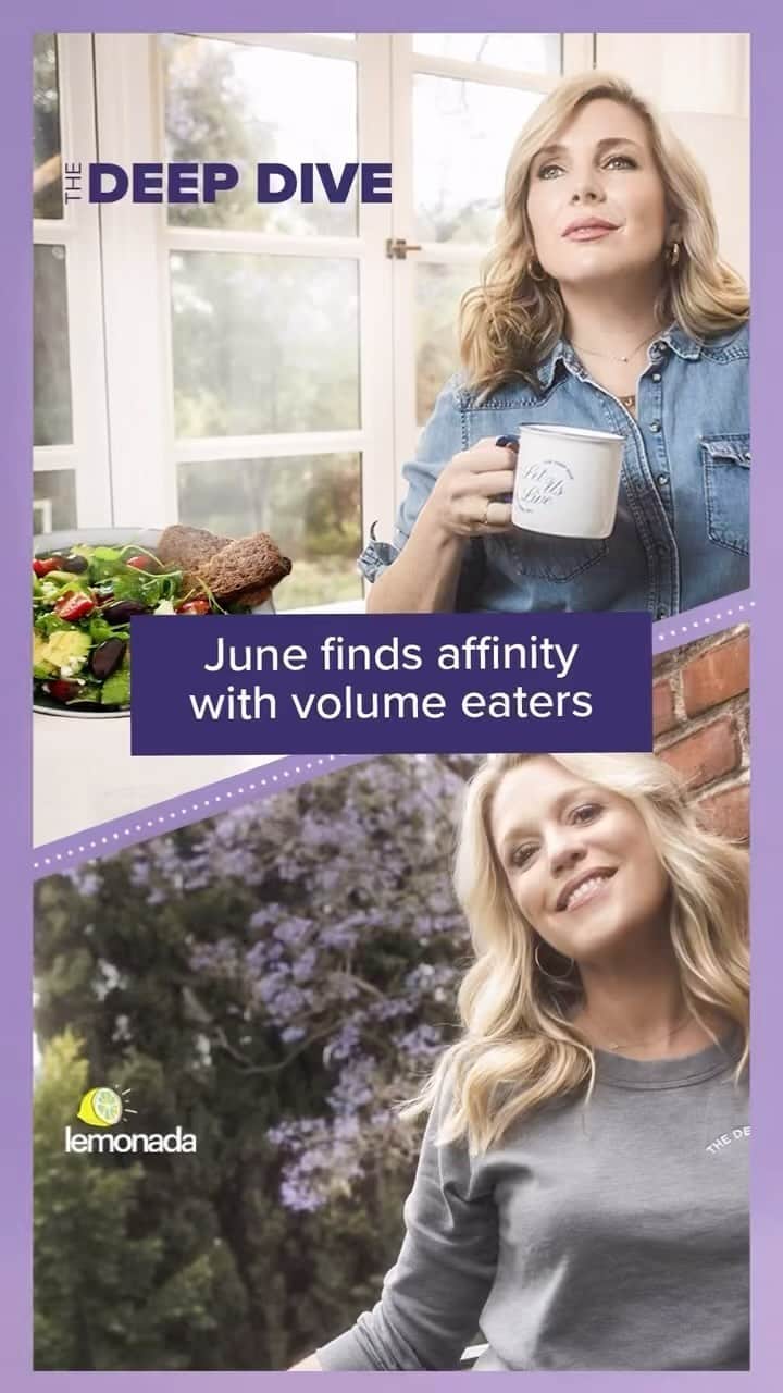 ジューン・ダイアン・ラファエルのインスタグラム：「Are you a volume eater? Find out more on todays episode of The Deep Dive. Link in bio!」