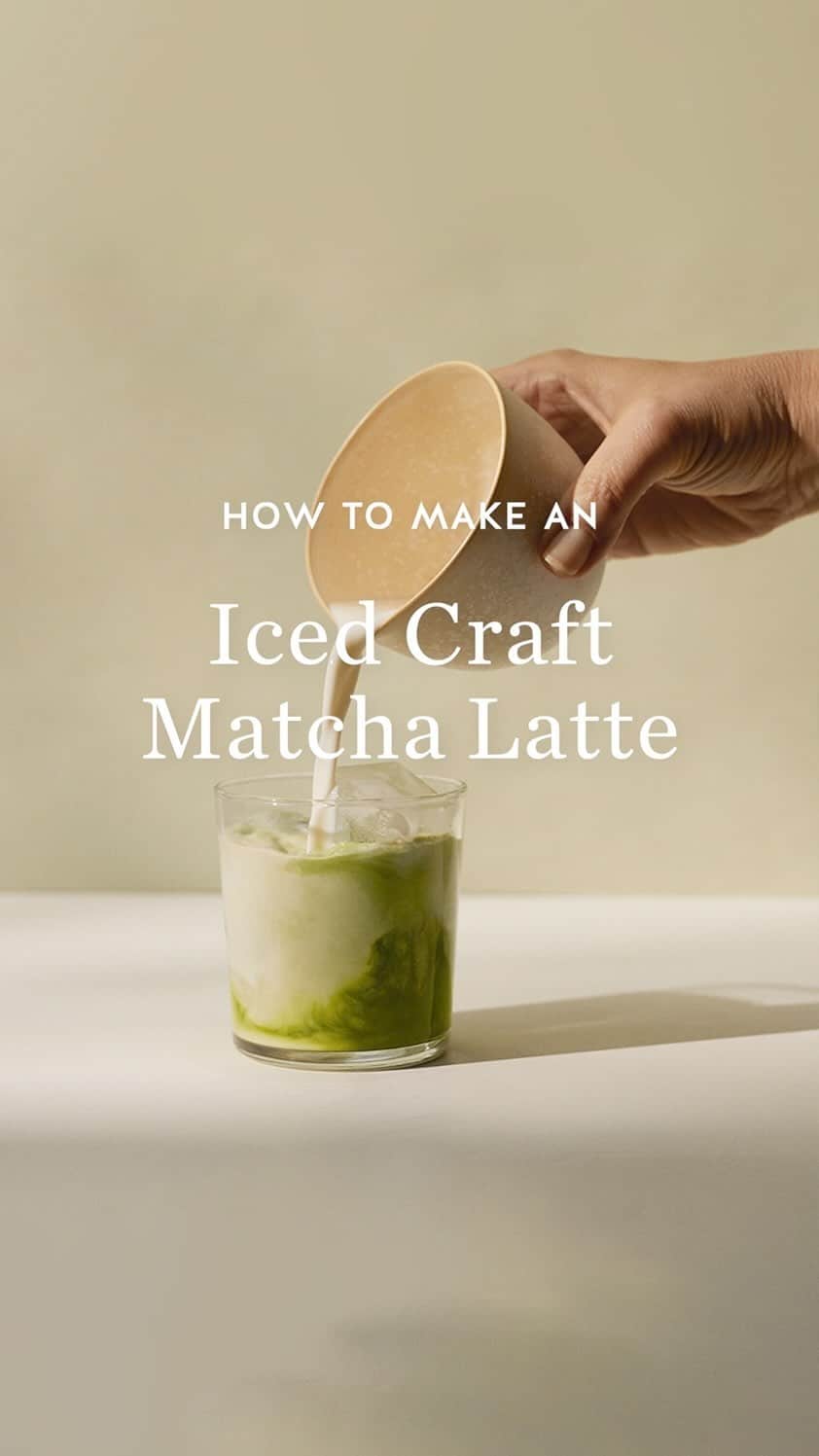 のインスタグラム：「The ultimate guide to making matcha lattes at home without sacrificing flavor and quality. With our Craft Matcha, it’s easier than you think.」