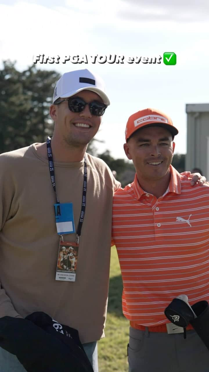 ラーズ・ヌートバーのインスタグラム：「First PGA TOUR event in the books ✅ @Lars_Nootbaar11 🤝 @RickieFowler」