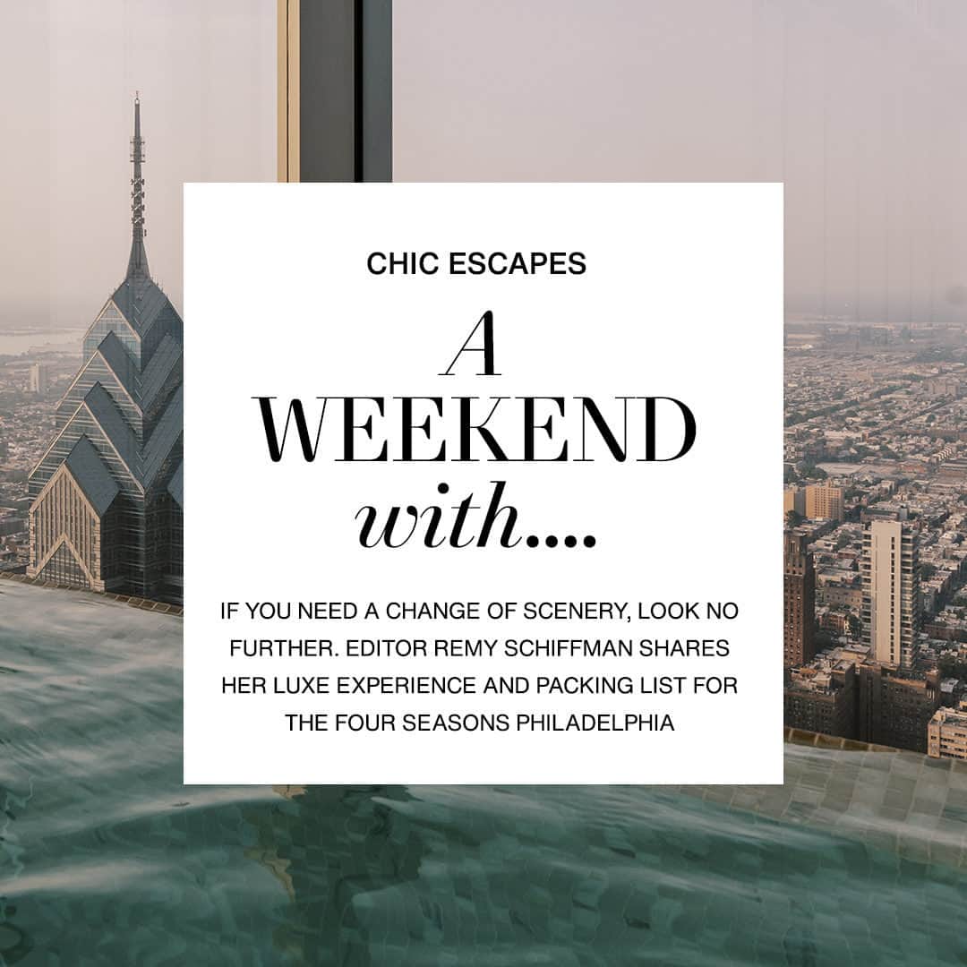 ShopBAZAARさんのインスタグラム写真 - (ShopBAZAARInstagram)「If you need a change of scenery, look no further. SHOP BAZAAR Editor @remyspencer shares her luxe experience and packing list for Four Seasons Hotel Philadelphia, the perfect spot for a much-needed weekend escape. Head to the link bio for more. #SHOPBAZAAR」10月26日 5時30分 - shopbazaar