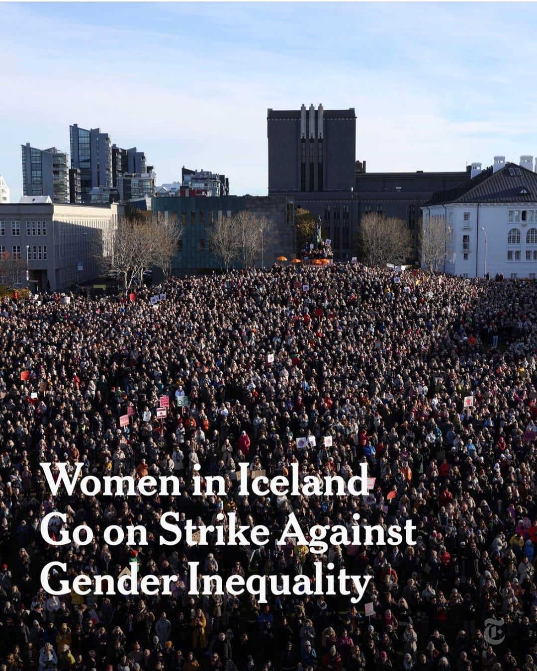 のインスタグラム：「People Have THE Power! WOMEN HAVE THE POWER #repost @nytimes Tens of thousands of women and nonbinary people in Iceland were expected to join a one-day strike on Tuesday, which organizers called the country’s largest effort to protest workplace inequality in nearly five decades.  Organizers urged women and nonbinary people to stop all work on Tuesday, including household errands and child care. Even Prime Minister Katrín Jakobsdóttir said she would take part, telling local news media that she would not call a cabinet meeting and that she expected other women in the cabinet to strike.」