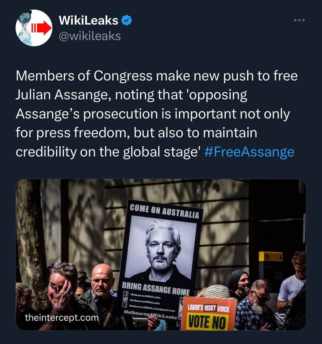 WikiLeaksのインスタグラム：「@theintercept」