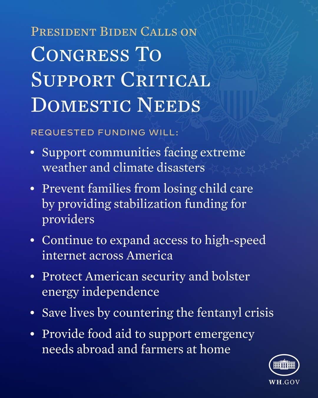 The White Houseのインスタグラム：「President Biden is sending an urgent budget request to Congress to advance critical domestic priorities so we can continue to meet the needs of the American people, support our communities, and protect our nation and its interests.」
