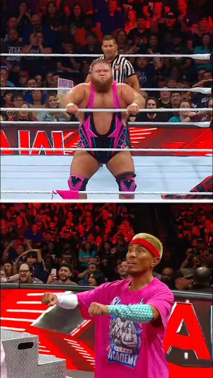WWEのインスタグラム：「@realtozawa is quickly picking up the ways of Alpha Academy 😂」