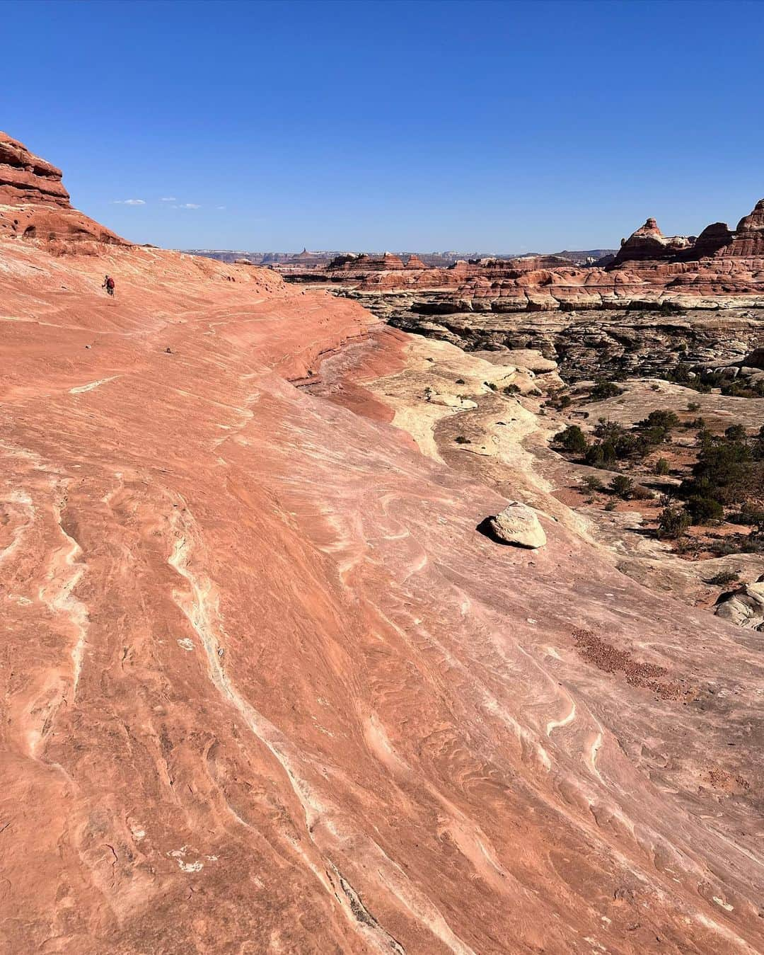 ヘイゼル・フィンドレーさんのインスタグラム写真 - (ヘイゼル・フィンドレーInstagram)「It’s been a relaxed and fun week climbing in the Moab area. We had 4 days cragging in Indian Creek, a day hiking around Canyonlands National Park and we climbed the North Six Shooter (iconic desert tower). I get a kick out of the scenery around here which sometimes feels closer to a Martian landscape than the lush greenery I’m used to back home.   Throughout my career it’s been important for me to spend stretches of time (sometimes pretty long) climbing without an agenda. And this past week represented that fun ‘going with the flow’ climbing mentality. Now we’re heading west!   @blackdiamond @lasportivagram @angus.kille」10月26日 7時32分 - hazel_findlay