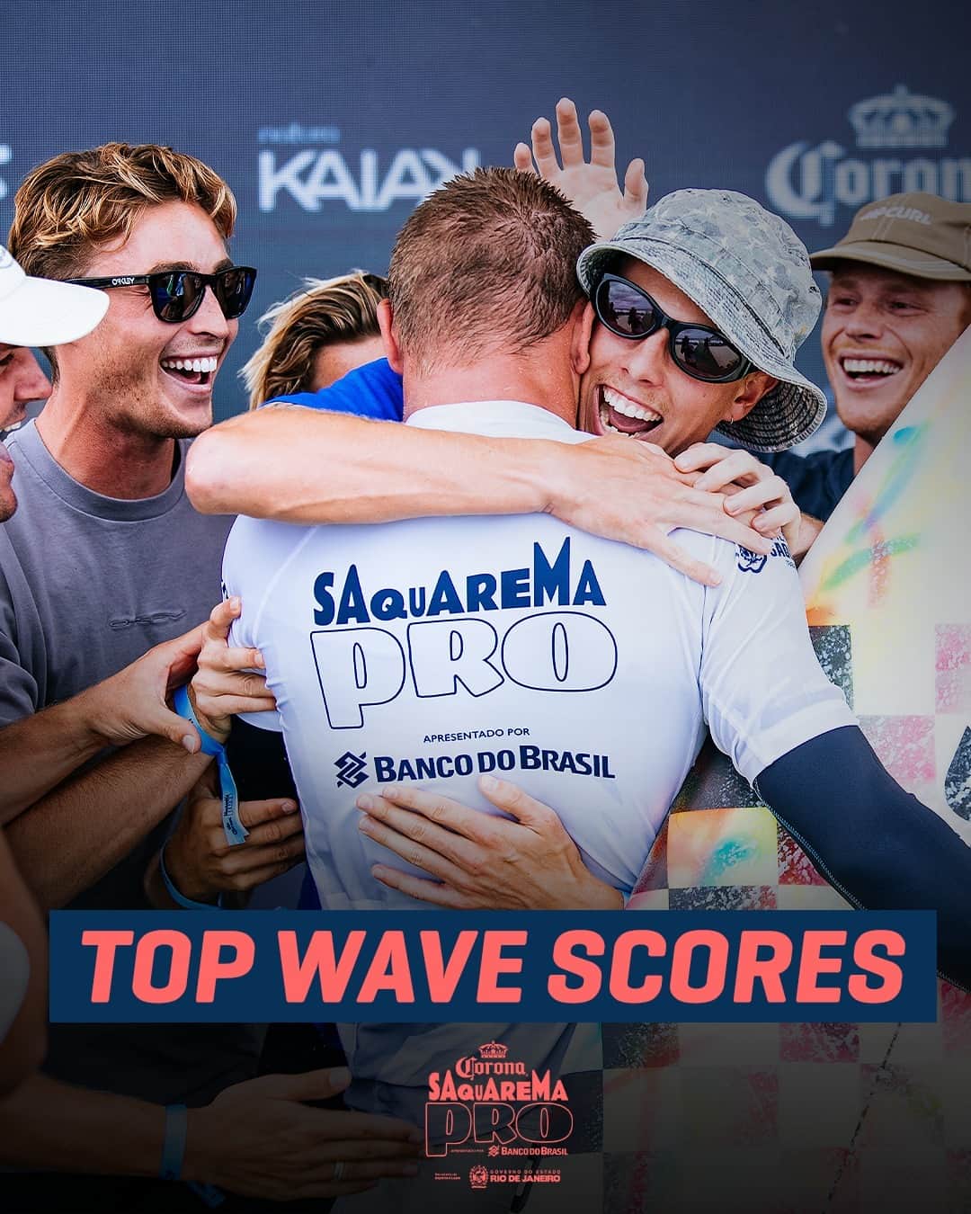 世界プロサーフィン連盟（WSL）のインスタグラム：「All the top waves from the @corona #SaquaremaPro. ⬆️⁣ Replay the entire event now on worldsurfleague.com.⁣ @bancodobrasil」