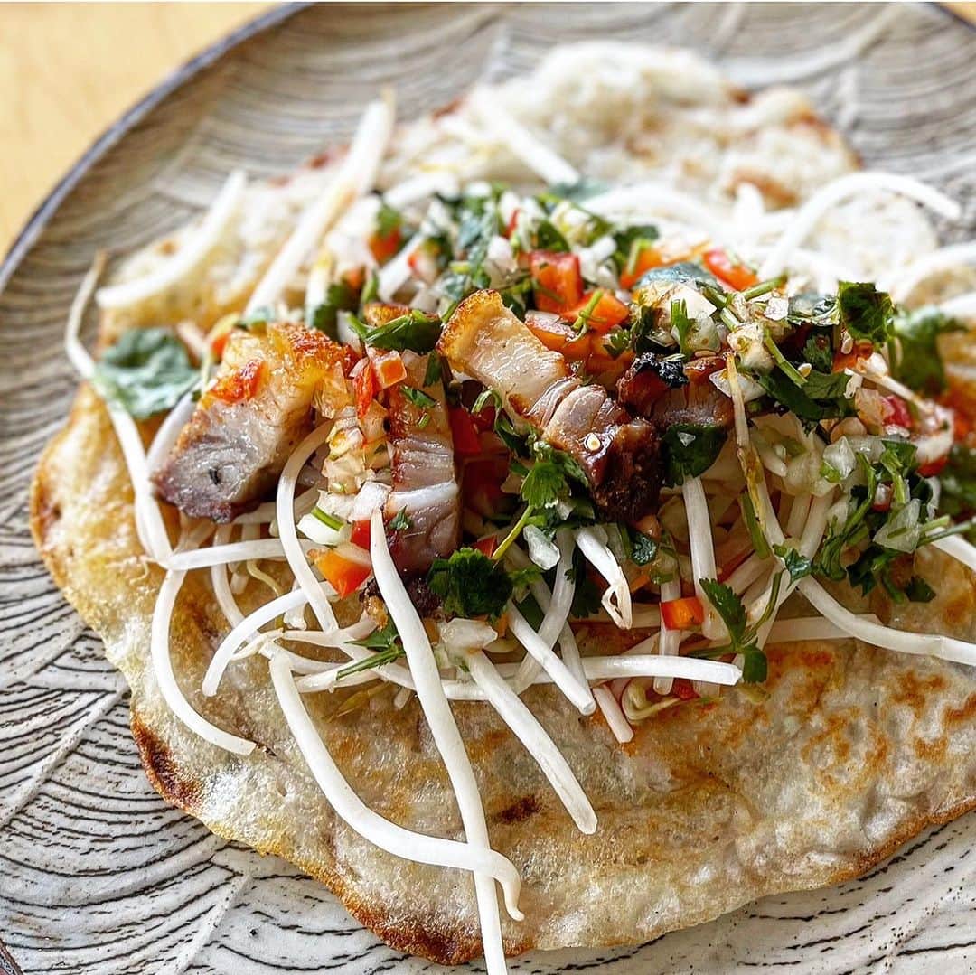 のインスタグラム：「I made Dosa in East Asian fusion style tonight. 😋😋」