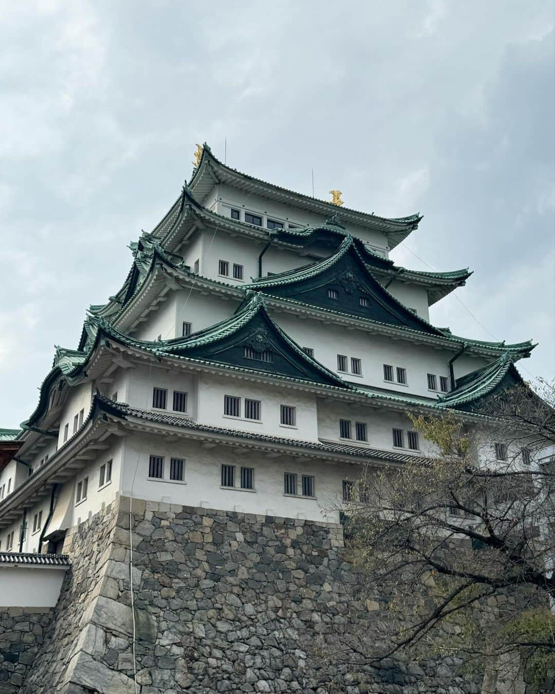 宮田綾子さんのインスタグラム写真 - (宮田綾子Instagram)「🏯ただいま名古屋🏯名古屋城は久しぶり 子供の頃から近くで見て育っているのでお城の景色は落ち着きます👘 敷地内の金チャチ横丁で名古屋コーチン親子味噌煮込みうどんも食べて満足じゃ🥢  ひとつ前の投稿2枚目で帽子姿のアップがあるから見てみてね @ayako__miyata 👈  ストーリーズにも書きましたが、私の写真を使った偽物アカウントなりすましが過去一で多いです⚠️ フォローしたりしないよう通報してください、くれぐれもDMに返信したりしないよう気をつけてくださいね！ @ayako__miyata 青いチェックマーク✔︎が付いているアカウントのみです！  ❤️ @ayako__miyata ←23万フォロワーありがとう❤️  #名古屋城 #名古屋グルメ #名古屋観光 #名古屋駅グルメ #名古屋旅行 #金シャチ横丁 #名古屋めし #名古屋メシ」10月26日 8時35分 - ayako__miyata