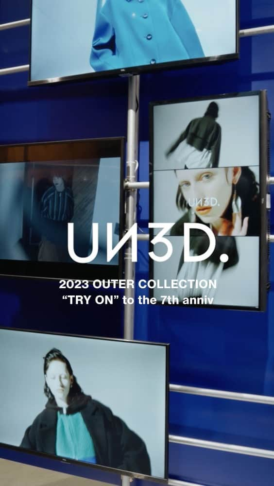 UN3D.（アンスリード）のインスタグラム：「2023 OUTER COLLECTION ”TRY-ON” to the 7th anniv  #UN3D#UN3D2023AW#collection#outer#anniversary#movie」