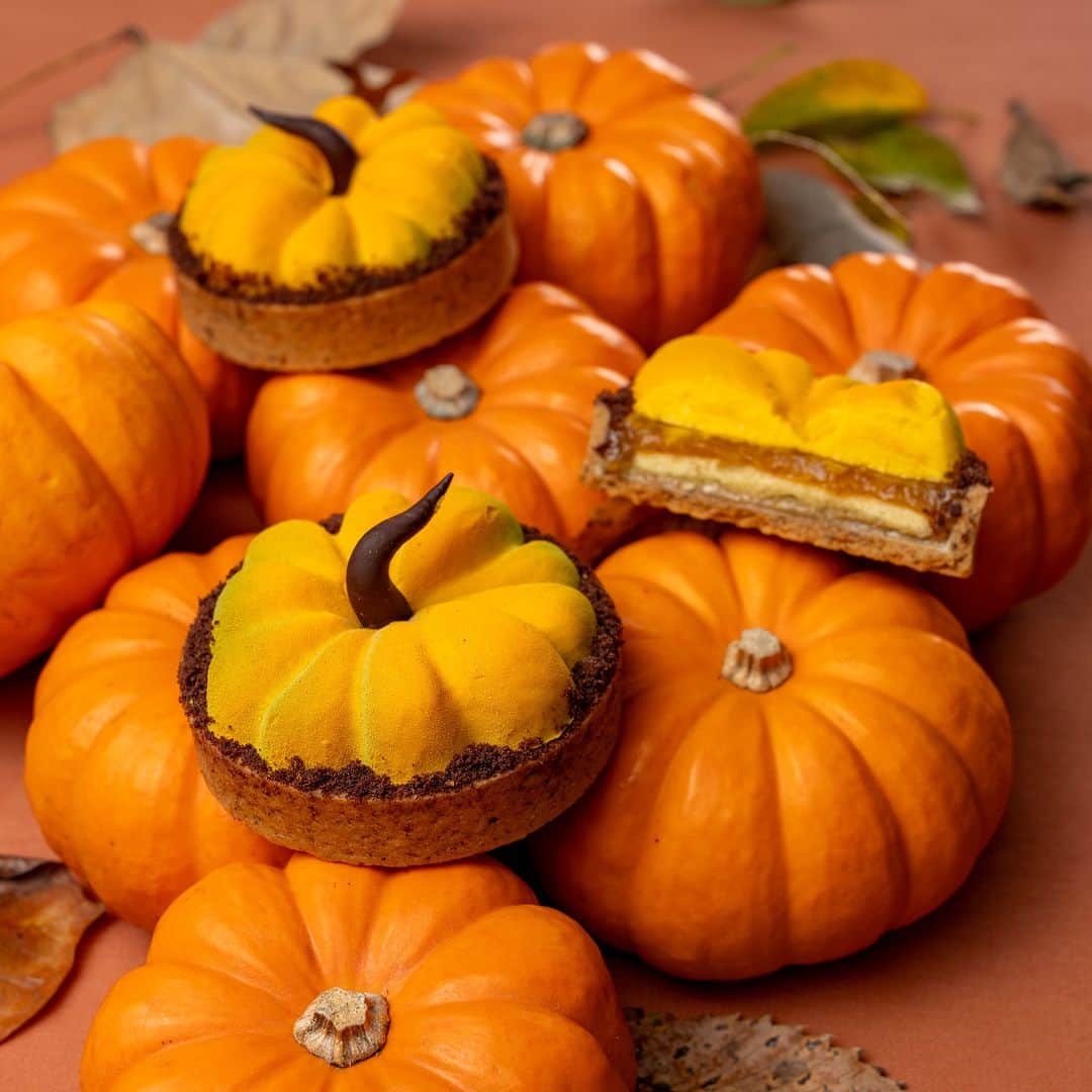 のインスタグラム：「Pastry Boutique offers a special Halloween sweet, “Pumpkin Orange Tart”. You wouldn't want to miss this dream dessert for any sweet tooth, available now only until October 31.  心躍るハロウィンにふさわしい「パンプキン オレンジタルト」。ペストリー ブティックで10月31日（火）まで発売中です。  Share your own images with us by tagging @parkhyatttokyo  —————————————————————  #ParkHyattTokyo #ParkHyatt #Hyatt #luxuryispersonal  #halloween #halloweensweets #pumpkin #pastryboutique  #パークハイアット東京 #ハロウィン #ハロウィーン #パンプキン #かぼちゃ #ペストリーブティック  @julien_perrinet @chef_thibault_chiumenti」