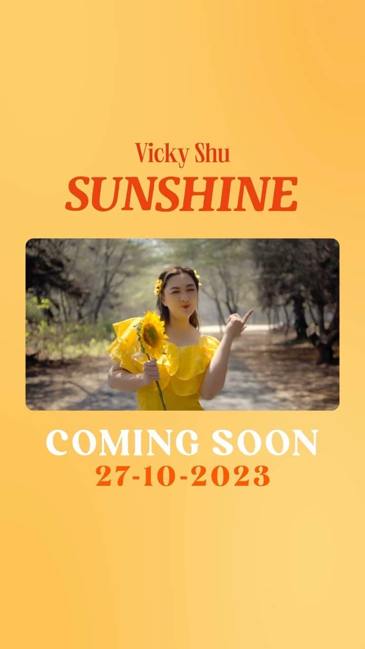 Vicky Shuのインスタグラム：「💛💛💛☀️🌻SUNSHINE🌻☀️💛💛💛」