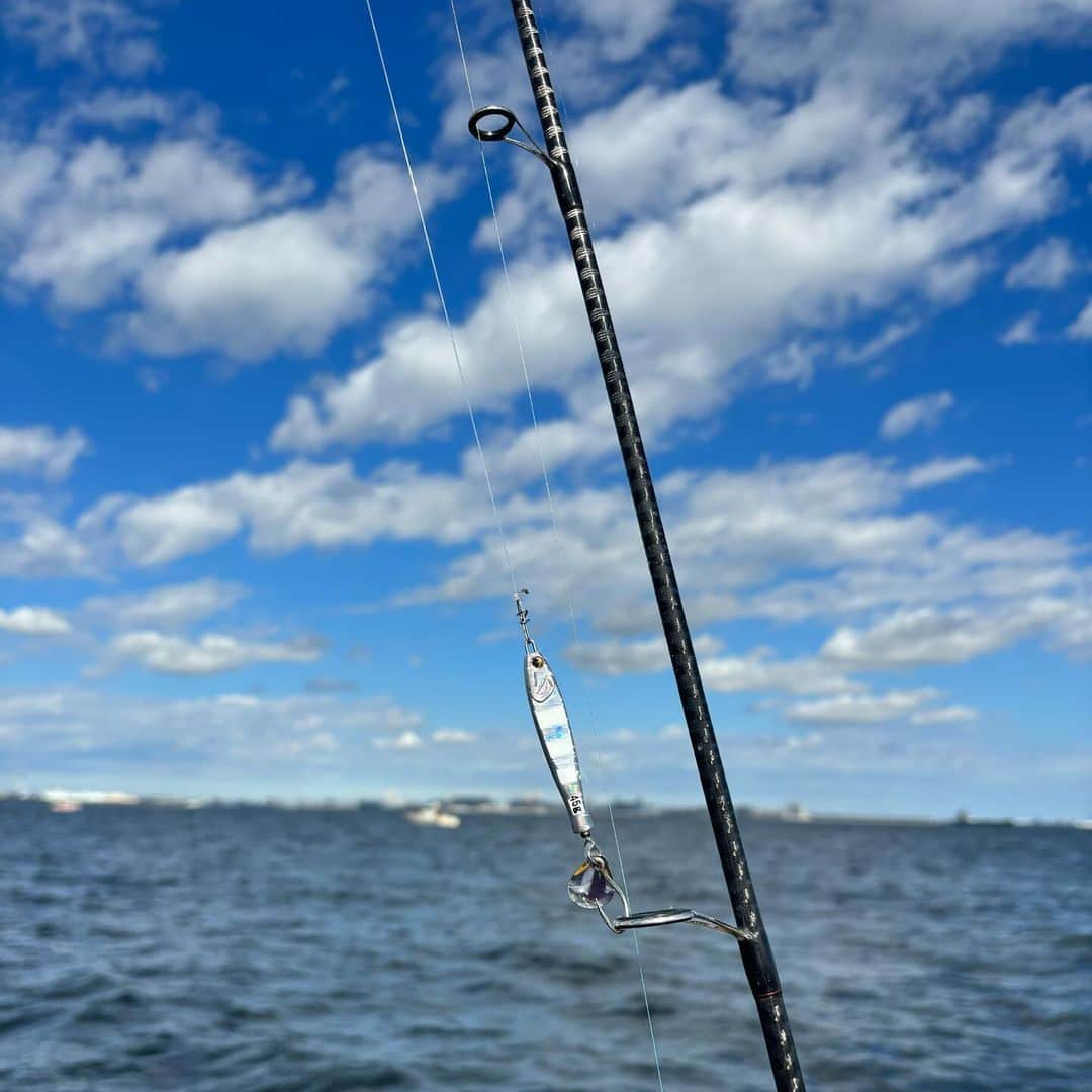 秦まり子さんのインスタグラム写真 - (秦まり子Instagram)「まだ釣れた経験ゼロだけど楽しい🎣 波が穏やかだとそれだけで嬉しい😌 フグは、隣のおじさんがハズレだと言ってリリースさせてくれました🐡  #釣り #フグ #鳥山」10月26日 19時07分 - marikohata_