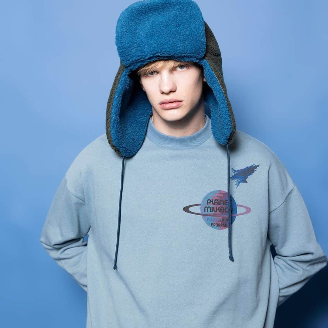 MILKBOYのインスタグラム：「MILKBOY 2023 Winter Collection🌏🚀💫  PLANET TOPS SPACE PANTS SPACE HAT  #milkboy」