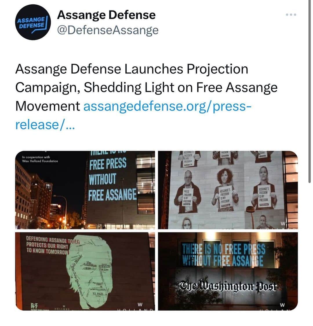 WikiLeaksのインスタグラム：「#FreeAssangeNOW」