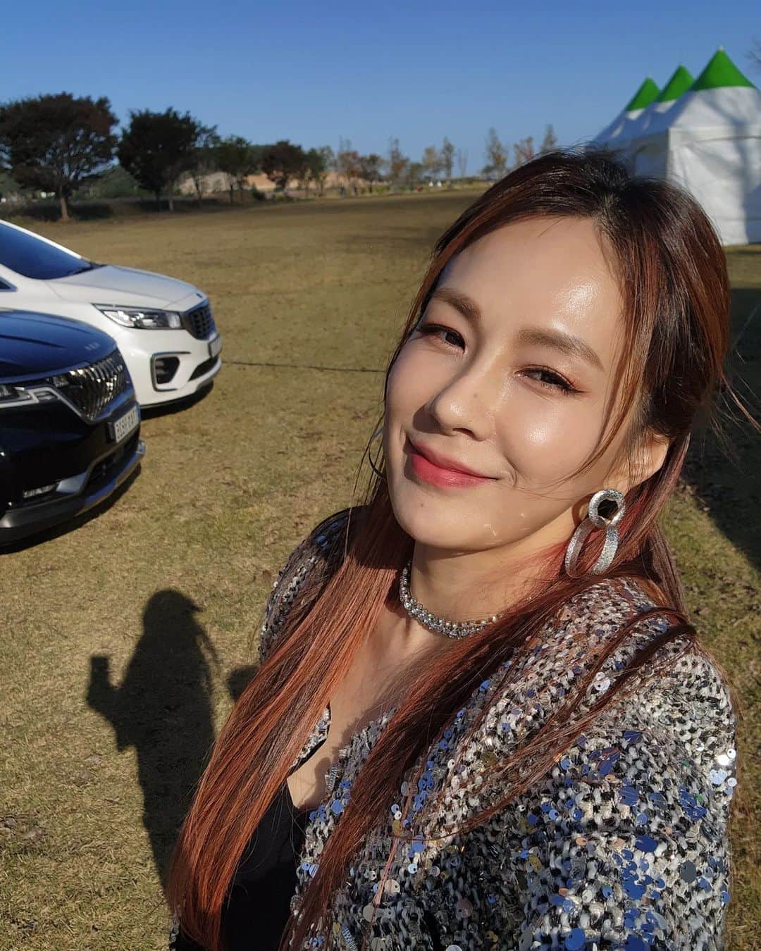 チェヨンのインスタグラム：「확대하지마  자연광  노필터노어플ㅎㅎㅎ」