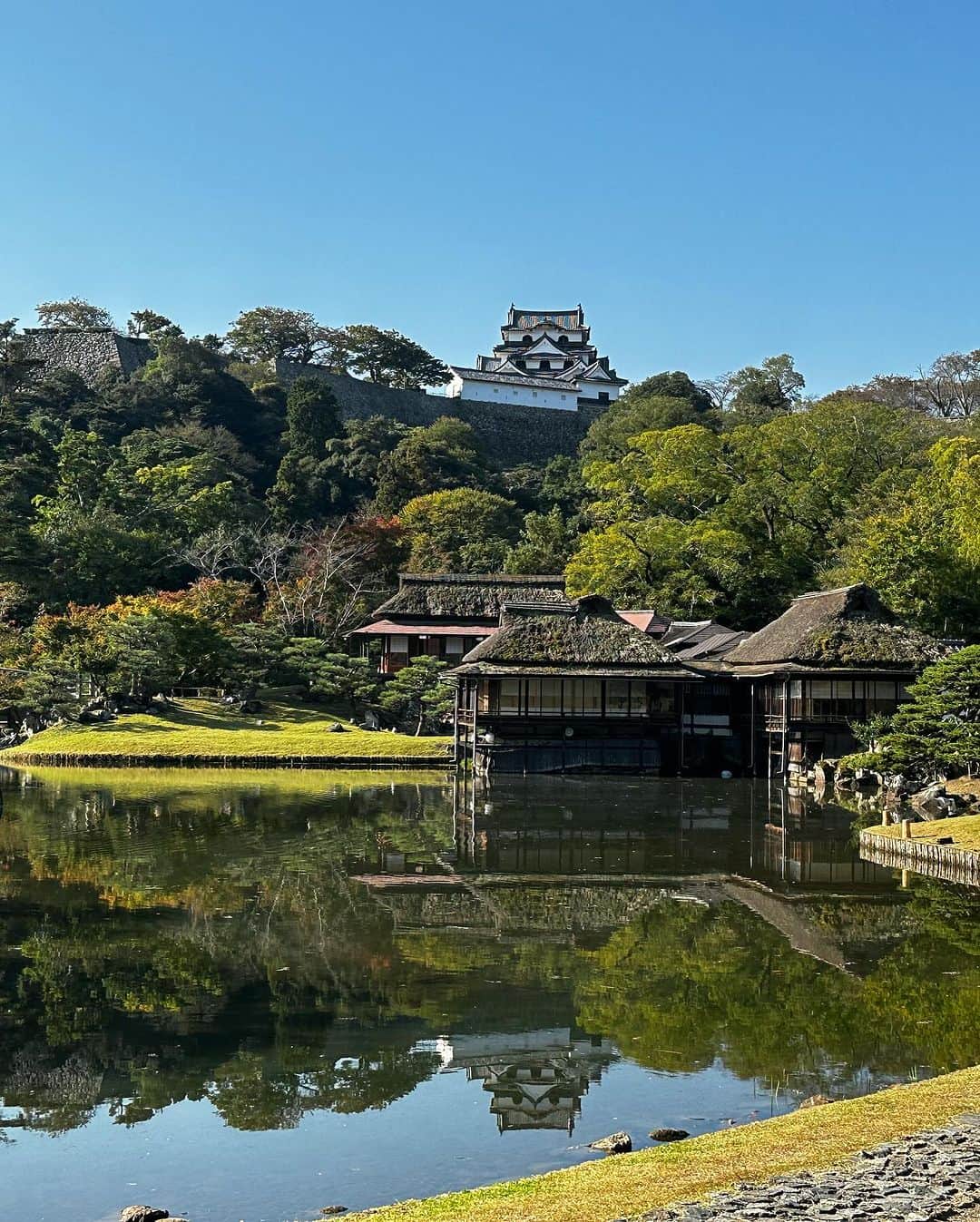 やのぱん（矢野ひろし）さんのインスタグラム写真 - (やのぱん（矢野ひろし）Instagram)「滋賀県　彦根市に来てます♪  ひこにゃんのいる、彦根城は、 世界遺産登録を目指しているんですって！  天気、、、良すぎ！ １２月放送のロケですけど。。。」10月26日 12時58分 - yanopan1103