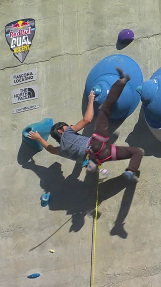 イェルネイ・クルーダーのインスタグラム：「How about some multi pitch climbing on the dam @redbulladventure ? 😎 Countdown for a new race with @julijakruder 💨 __________________ @ocun.climbing @scarpaspa  #climbing #multipitch #redbull #redbulldualascent #dam #thinkvertical #noplacetoofar #freeclimbing #climbing_videos_of_instagram #climber #adrenaline」