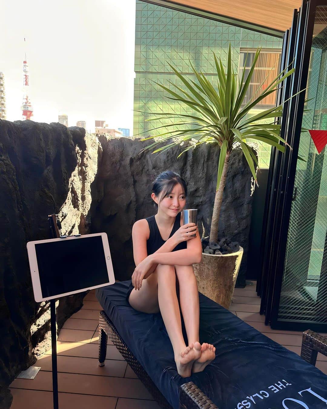 橋本萌花のインスタグラム：「休みは大体サ活してます✨別邸やばすぎた🥰」
