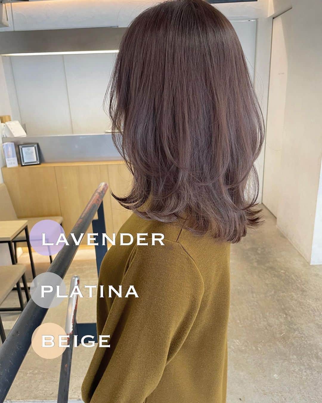 吉田達弥さんのインスタグラム写真 - (吉田達弥Instagram)「- lavender beige - 黄色みを抑える ツヤが出やすい秋カラーです🍁 ⁡ - menu - cut + premium color + quick treatment ⁡ #カット #カラー #レイヤーカット」10月26日 17時18分 - tatsuyadream1101