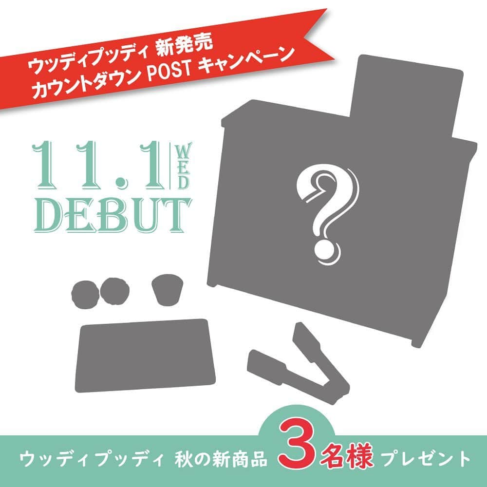 woodypuddyさんのインスタグラム写真 - (woodypuddyInstagram)「🌳新発売カウントダウンPOSTキャンペーン（2日目）🌳   来る11月1日（水）、ウッディプッディ おままごと新商品が発売！ これを記念し10月27日（金）～31日（火）の5日間、 「ウッディプッディ 新発売カウントダウンPOSTキャンペーン」を開催します✨   キャンペーン期間中毎日1回投稿（計5回）されるキャンペーンPOSTへの「いいね」＆「コメント」で 新商品を3名様にプレゼント！   以下の「おうぼのきまり」をお読みいただき、ぜひご参加くださいませ🔽   −−−−−−−−−−−−−−−−−−−−−−−−−−−−−   【プレゼントキャンペーン おうぼのきまり】  1.当店のアカウントをフォロー 2.この投稿に「いいね」 3.この投稿のコメント欄に「新商品の予想」を記入 ※予想の正誤は抽選には影響を与えません。 4.完了！   【⚠️ご注意ください⚠️】 1つのPOSTへのご応募は、おひとり様1回まで。 全てのキャンペーンPOSTへのご応募をすると・・・ 最大で5口分の当選チャンスがあります！✨   ご応募の締切は・・・ 11月1日（水）10時ごろ投稿予定の 「新商品のお披露目」POSTをもって締め切ります。   当選連絡は11月2日（木）投稿予定の POST内およびインスタのDMで行います。   当選連絡時に参加資格を満たしていない方、 受信ができない方、受け取ってもご返信がない方は、 大変申し訳ございませんが当選の対象外となってしまいます。 ご注意ください。   みなさまのご参加をお待ちしております！   −−−−−−−−−−−−−−−−−−−−−−−−−−−−−  #woodypuddy #ウッディプッディ #食育 #foodeducation #子供のいる暮らし #おうちあそび #おうち遊び #playhouse #木のおもちゃ #木製玩具 #woodentoys #木製おままごと #おままごと #おままごとグッズ #おままごと遊び #おままごと男子 #2歳誕生日 #2歳誕生日プレゼント #3歳誕生日 #3歳誕生日プレゼント #ごっこ遊び #pretendplay  #プレゼント企画🎁 #プレゼントキャンペーン」10月28日 17時00分 - woodypuddy.japan