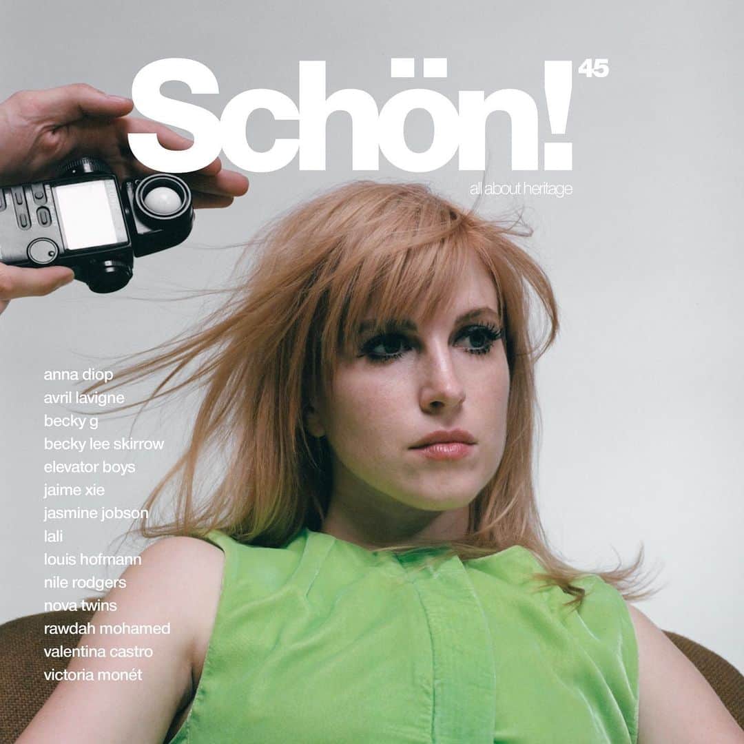 ヘイリー・ウィリアムスのインスタグラム：「magazine: @schonmagazine  photography: @zacharygray  styling: @lindseyhartman  hair + make up: @colormebrian  set design: @codycr  photography assistants: @kevin__iso + @greedeepeedee  fashion assistant: @cyberdaisy  set design assistant: @kautenkold  words: @shamathegreat」