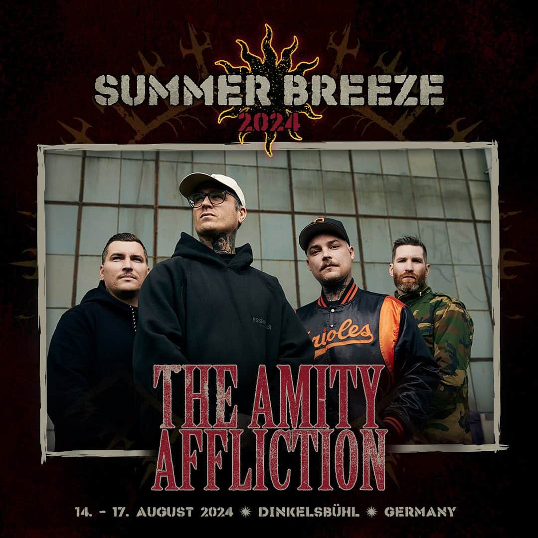 The Amity Afflictionのインスタグラム：「Stoked to be playing @summerbreezeopenair 2024 🎫 link in bio」