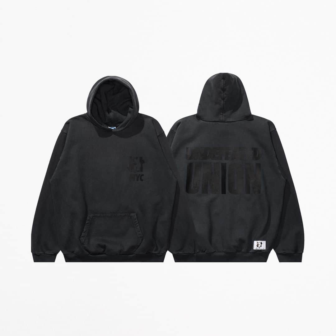 UNDFTDのインスタグラム：「UNDEFEATED x Union Los Angeles  The UNDEFEATED x Union Los Angeles Hoodie is made in the USA with a fit inspired by two classics: USA Russell and 90’s Champion Reverse Weave. Made of heavy weight gabardine fleece (500gsm), each hoodie is directly dyed with hand sprayed fade patterns and finished with an enzyme wash to achieve the vintage patina on both the fabric and the print, meaning no two pieces are exactly the same. The construction elements include an absent shoulder seam for comfortable fit, flat lock side seam for volume and drape and single piece hood and smaller patch pocket true to vintage hoodies.  Available Friday, 10/27 at 11am at all UNDEFEATED Chapter Stores and 9am PST at Undefeated.com」