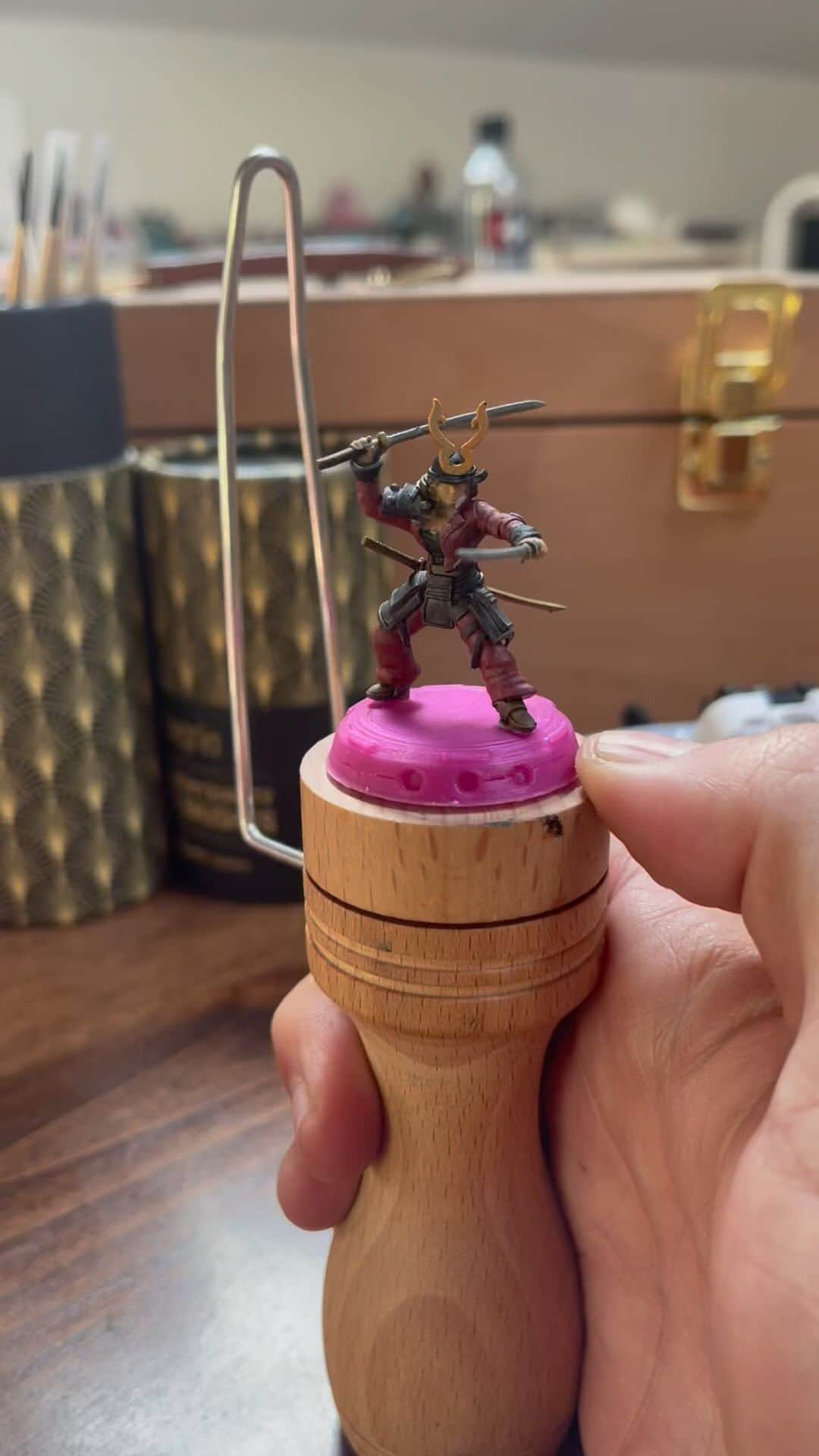 フレディ・プリンゼ・ジュニアのインスタグラム：「The Slick Samurai. #miniaturepainting」