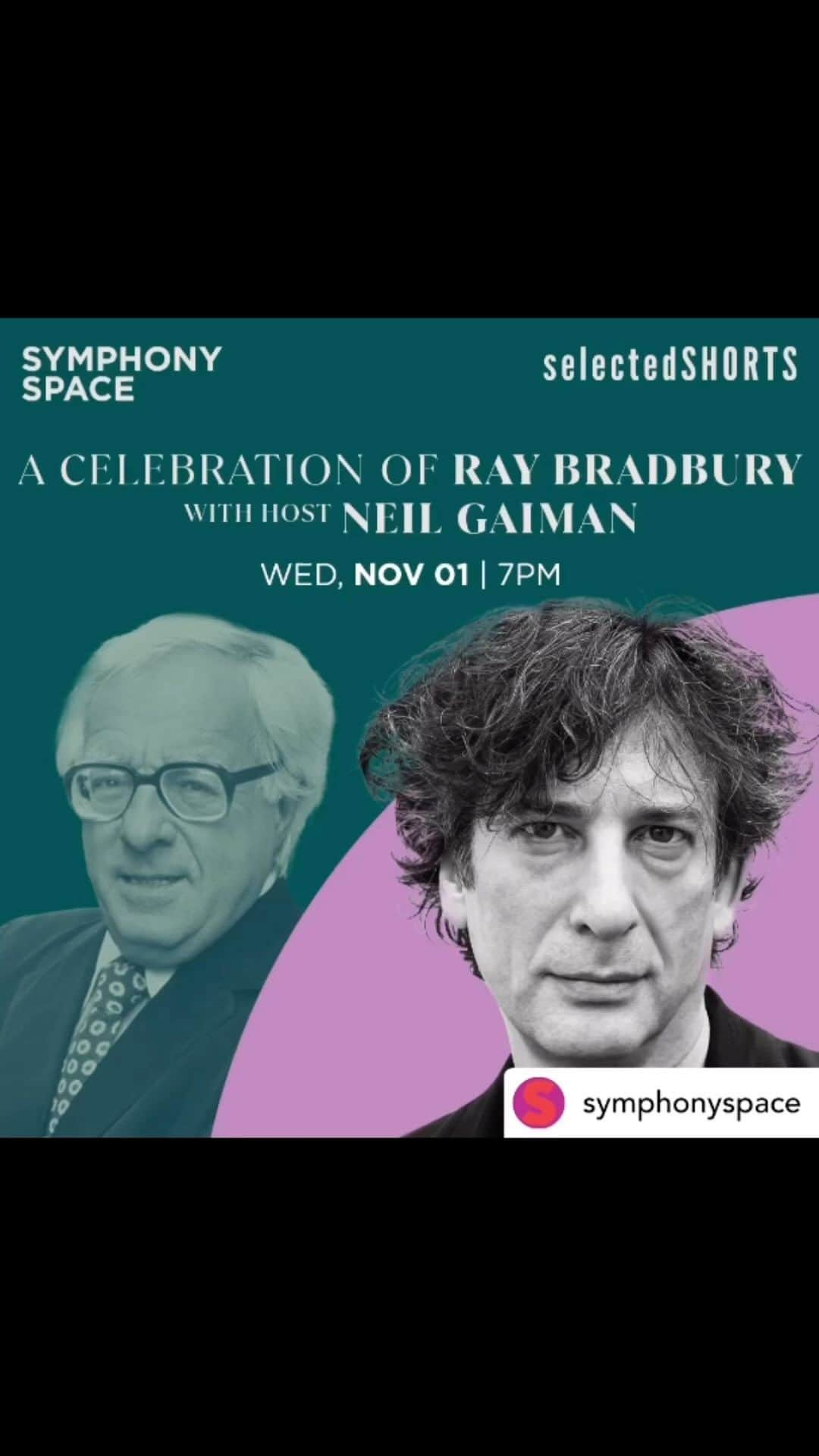 カーステン・ヴァングスネスのインスタグラム：「Next week NYC @neilhimself @yetide @javiermofficial @symphonyspace @selected_shorts #raybradbury Nov 1st super excited to be with these people」